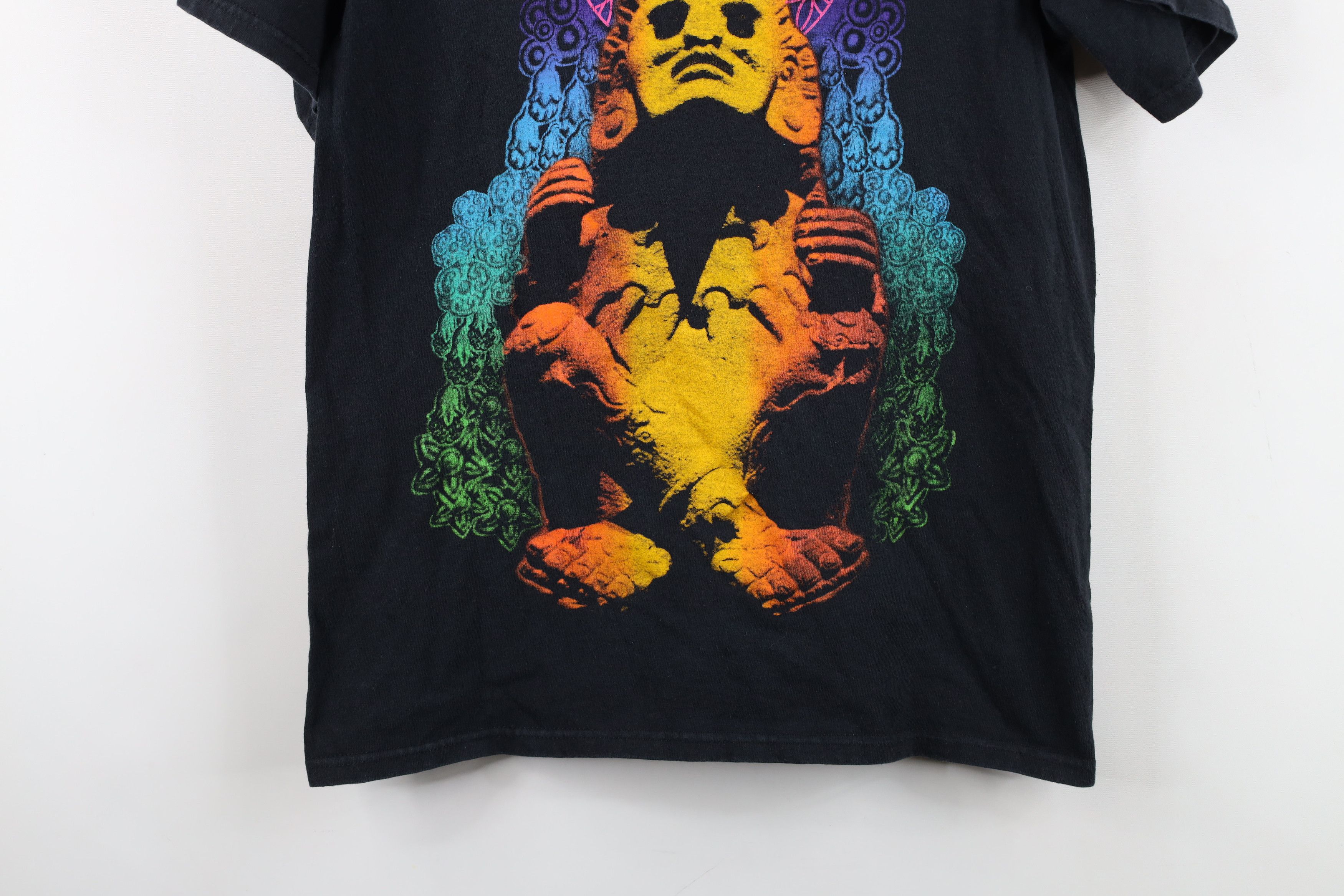 Vintage Vintage Streetwear Mayan Statue God Flower of Life T-Shirt Size S / US 4 / IT 40 - 3 Thumbnail