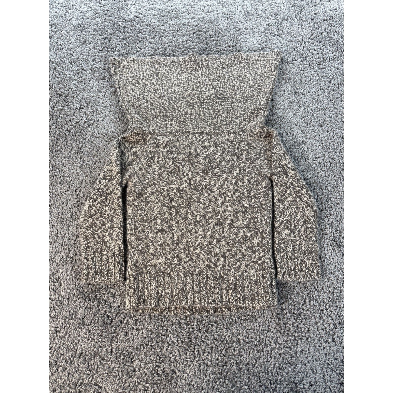 Express VINTAGE Express Turtleneck Sweater Women's Medium Brown Chunky-Knit 90s Wool Cashmere Pullover Men/Women Size M / US 6-8 / IT 42-44 - 6 Thumbnail
