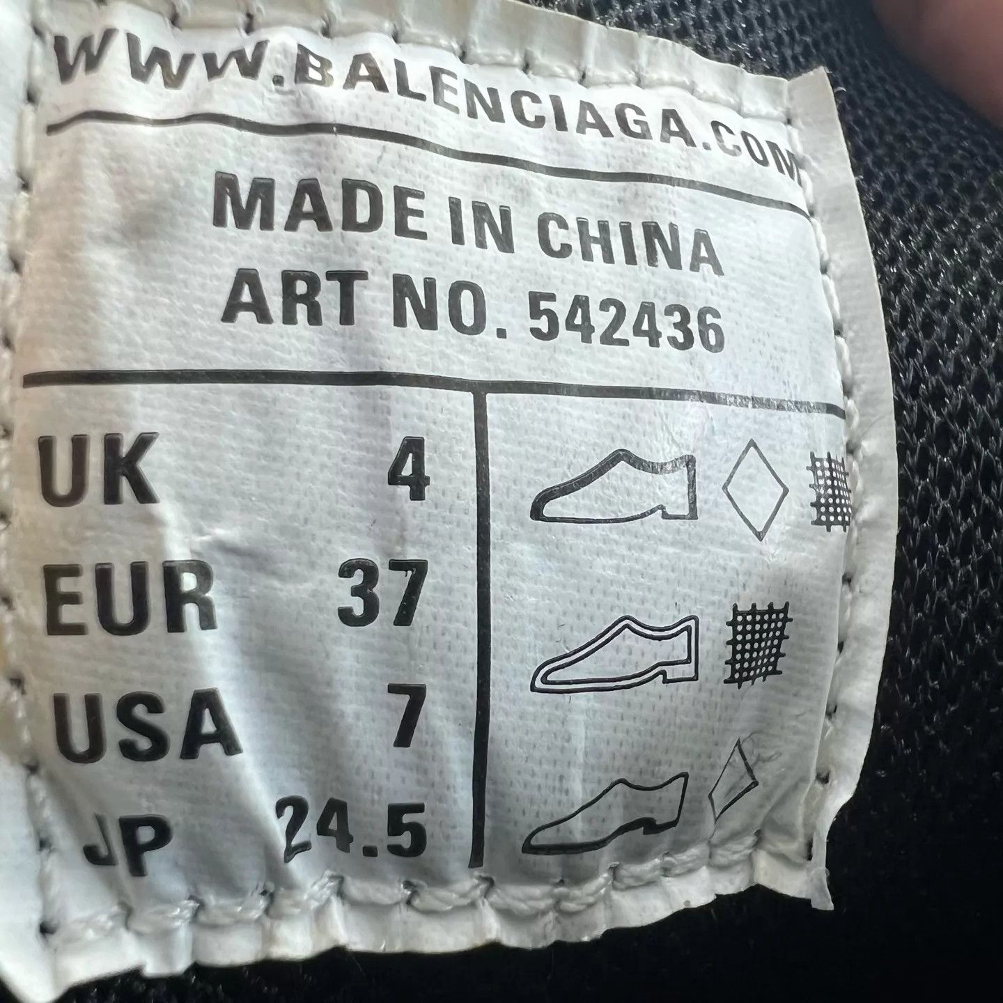 Balenciaga Balenciaga Track Black 37 Worn Once (Original Box) Size US 7 / IT 37 - 7 Thumbnail