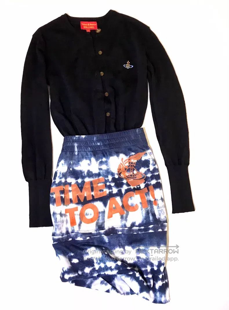 Vivienne Westwood Vivienne Westwood size S Tie-Dye and Graffiti Inspired Skir Size 24" / US 00 / IT 34 - 2 Thumbnail