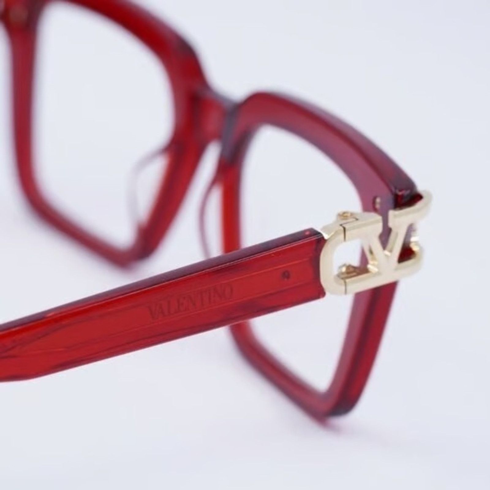 Valentino New! Valentino Red and Women Glasses SIDE VLX 131B Authentic Size ONE SIZE - 5 Thumbnail