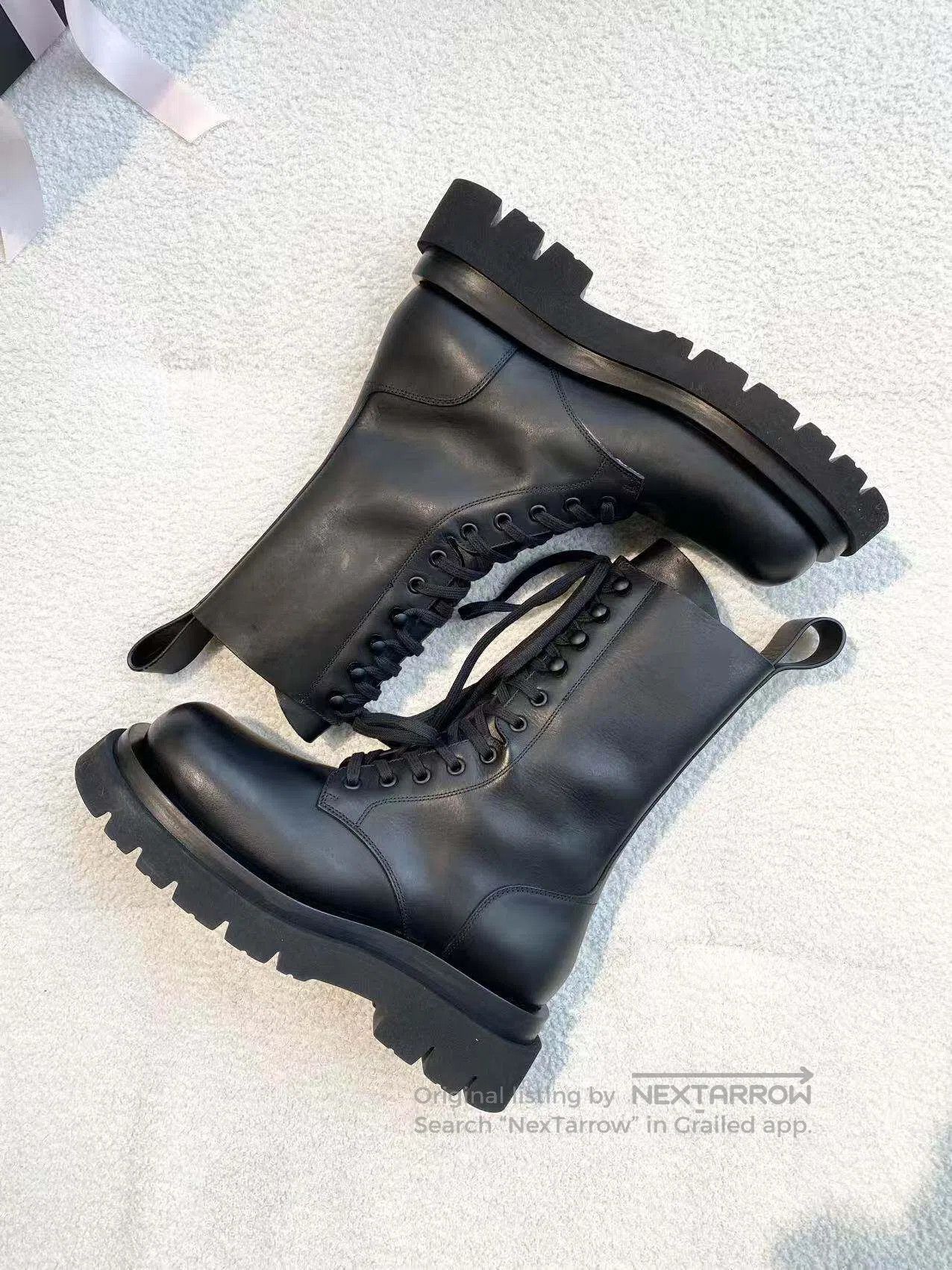 Bottega Veneta Bottega Veneta Lace-up leather booties| Size US 6.5 / IT 36.5 - 4 Thumbnail