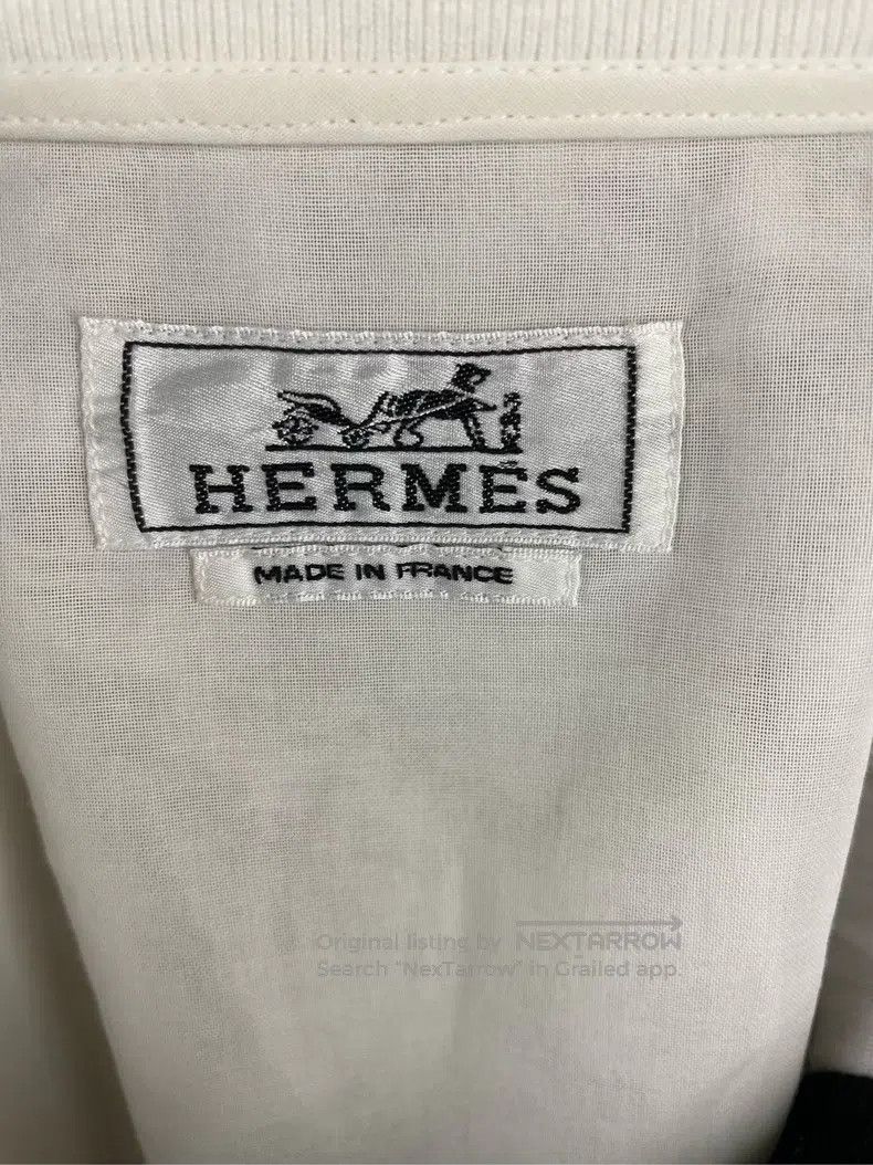 Hermes Hermes White Baseball Jacket Size XS / US 0-2 / IT 36-38 - 3 Thumbnail