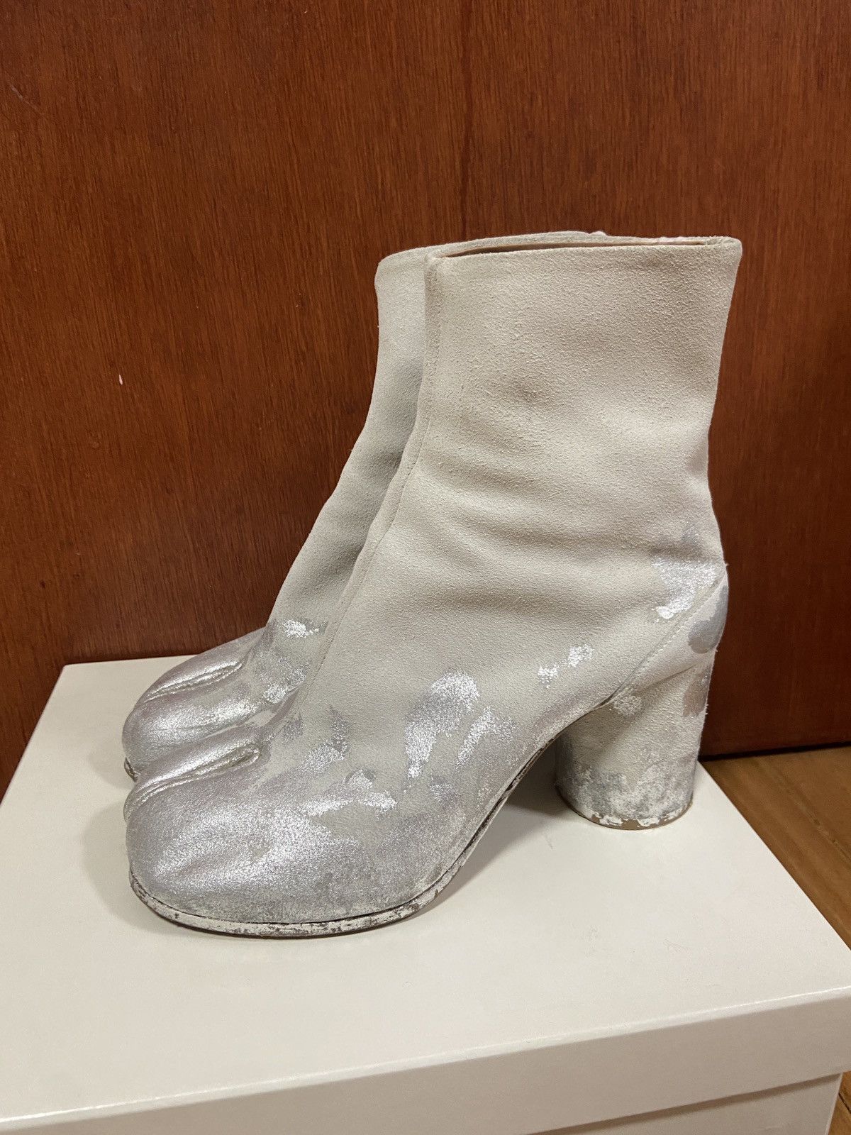 【専用出品】Maison Margiela tabi boots 37 Maison Margiela Smoke Leather Tabi Boots, 37