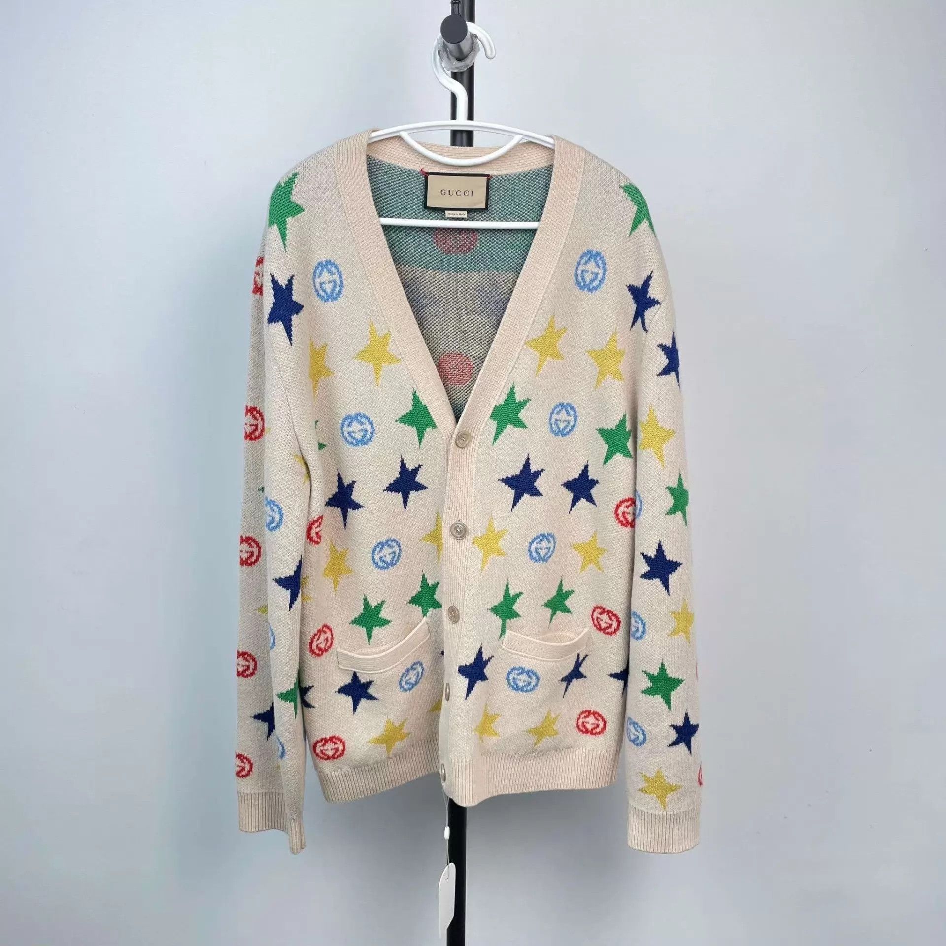 Gucci Gucci wool knit cardigan multicolor L Size US L / EU 52-54 / 3 - 1 Thumbnail