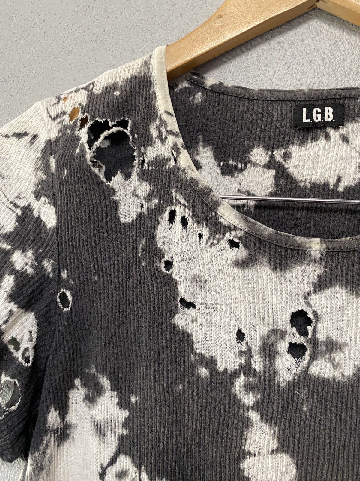 Le Grande Bleu (L.G.B.) LGB maniac corp acidwash distressed tshirt Size US M / EU 48-50 / 2 - 2 Thumbnail