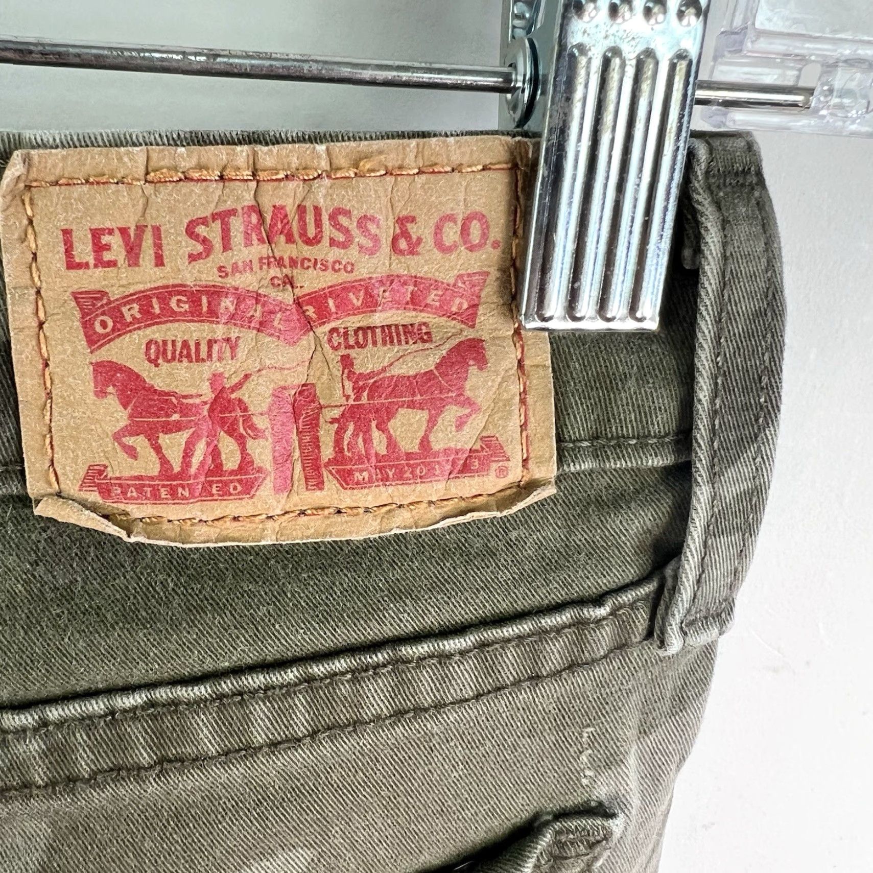 Levi's VINTAGE Levi's 535 Skinny Denim Jeans Womens Size 27 Green Camouflage Stretch 29Inch Inseam Size 27" / US 4 / IT 40 - 6 Thumbnail