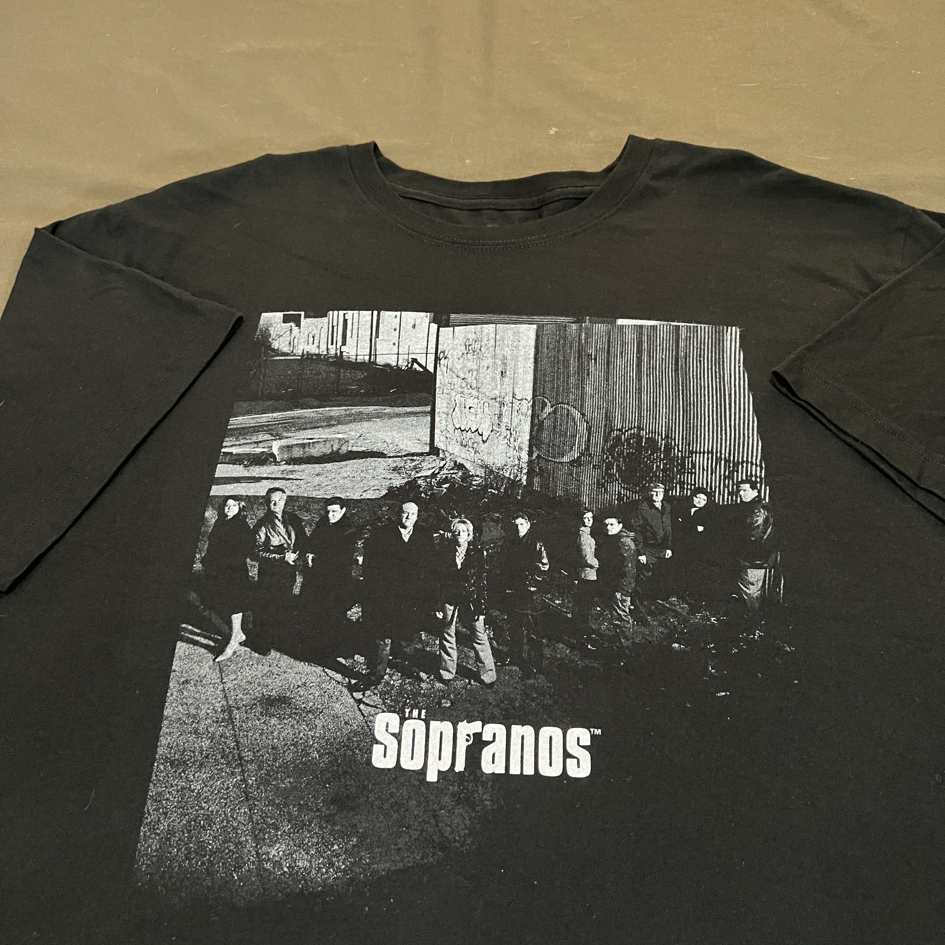 Image of Mafia x Movie The Sopranos Movie Tee God Father Mob 3Xl Oversized in Black, Men's (Size 2XL)