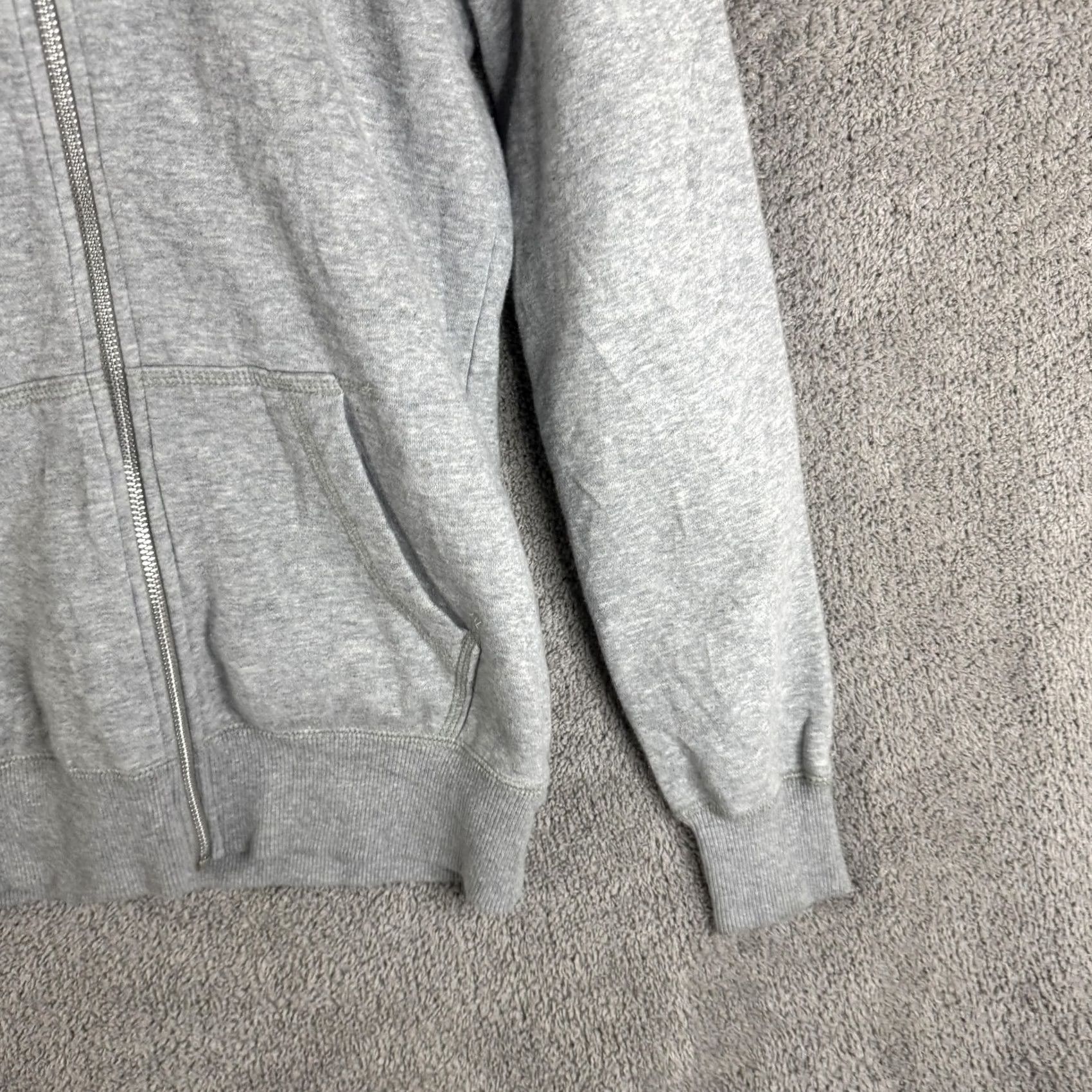 Nike Nike Hoodie Mens Small Gray Full Zip Fleece Sweatshirt Swoosh Logo Side Pockets Adjustable Drawstring Hooded Jacket Size US S / EU 44-46 / 1 - 3 Thumbnail