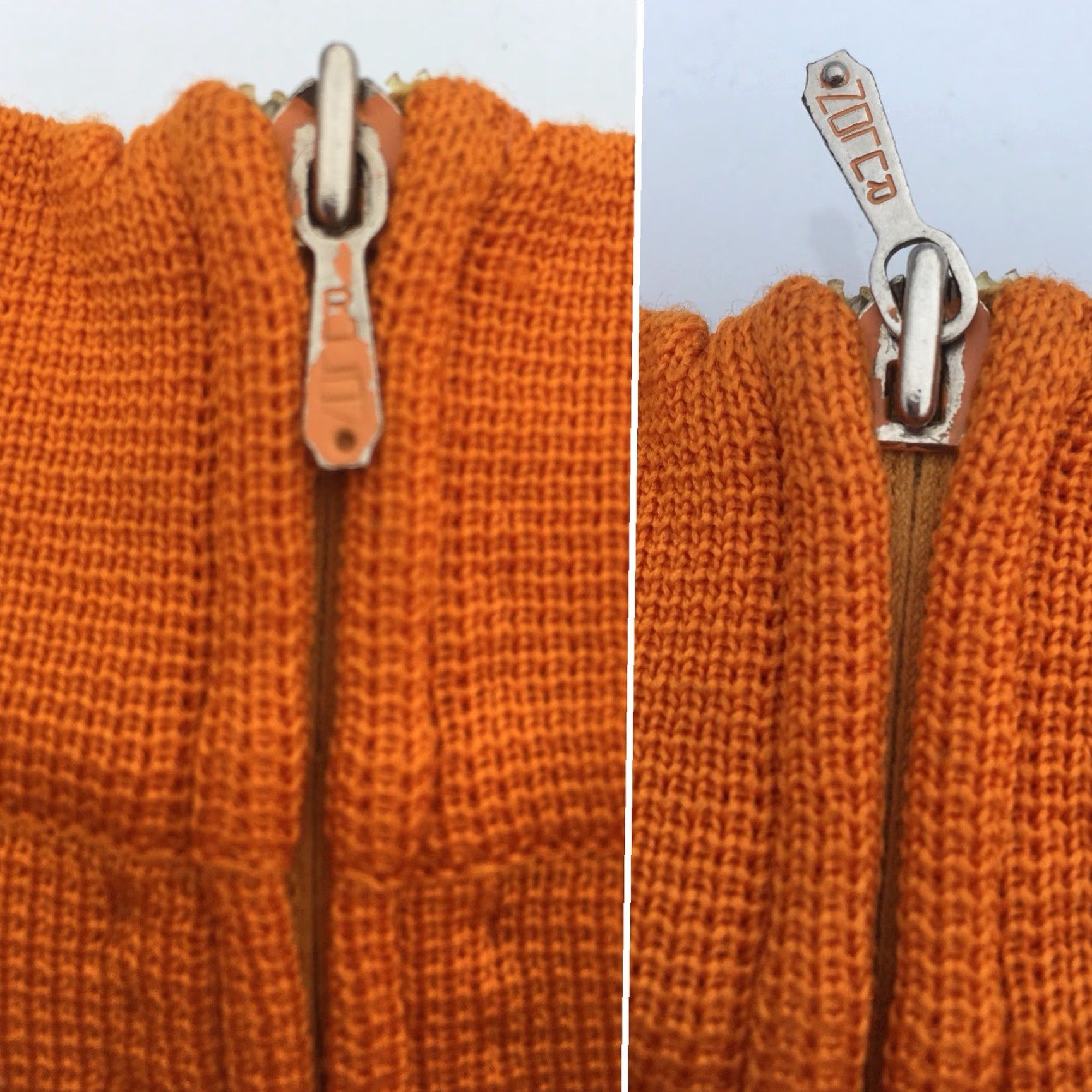 Vintage VINTAGE silan TREVIRA 2000 Made In Italy Texturized Polyester Sleeveless Top 60s Orange Women Womens Mod GoGo 1960s Shirt Size L / US 10 / IT 46 - 3 Thumbnail