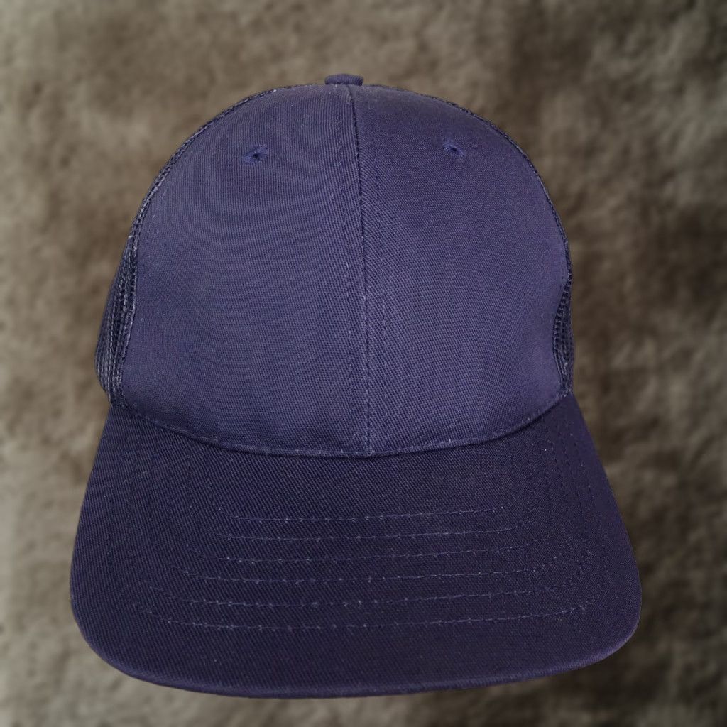 Vintage Vintage Classic Caps Navy Blue Vented Snapback Cap Unisex Adjustable Casual Hat Size ONE SIZE - 1 Thumbnail