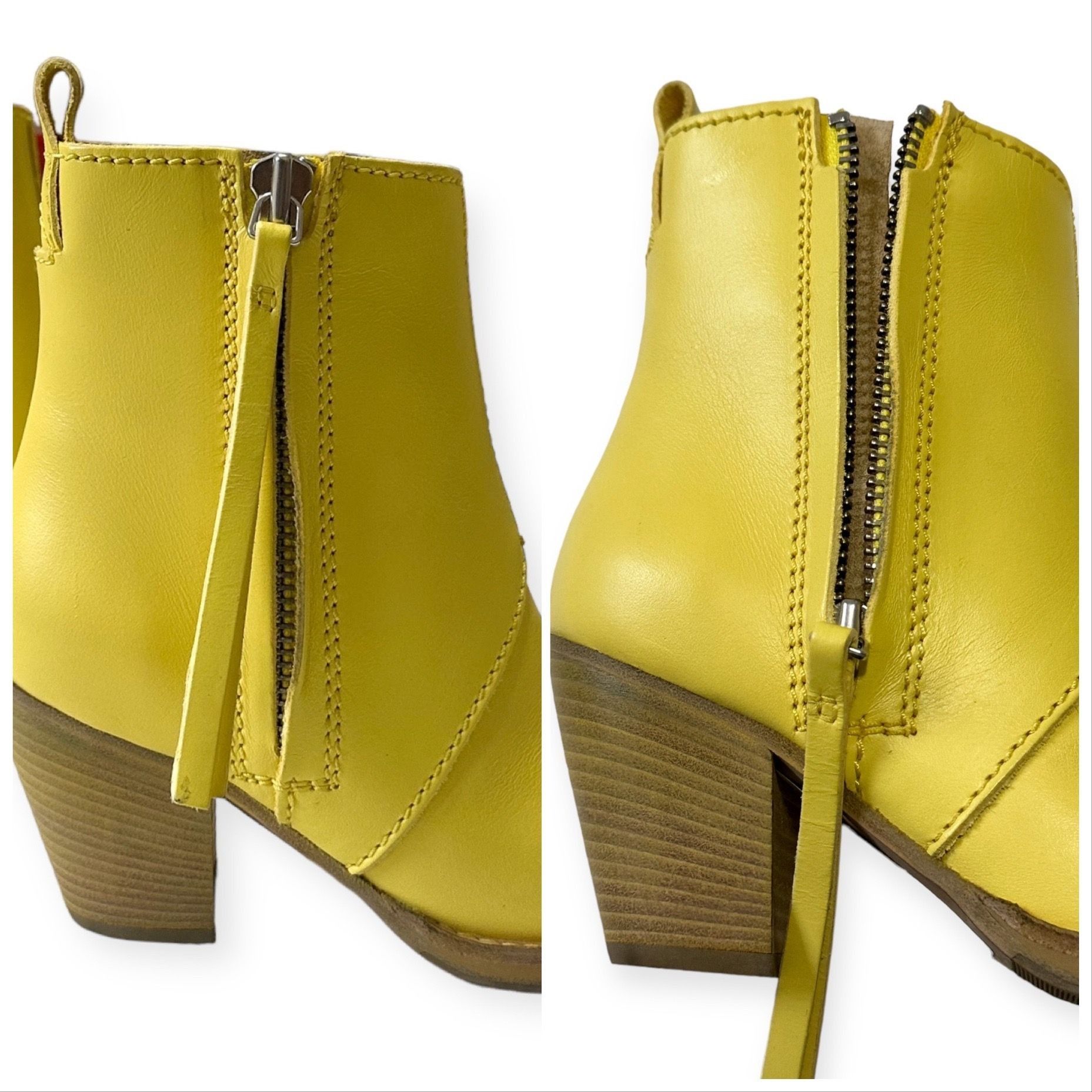 Acne Studios New in Box Acne Studios The Pistol Ankle Boots in Yellow Le Size US 7 / IT 37 - 14 Thumbnail