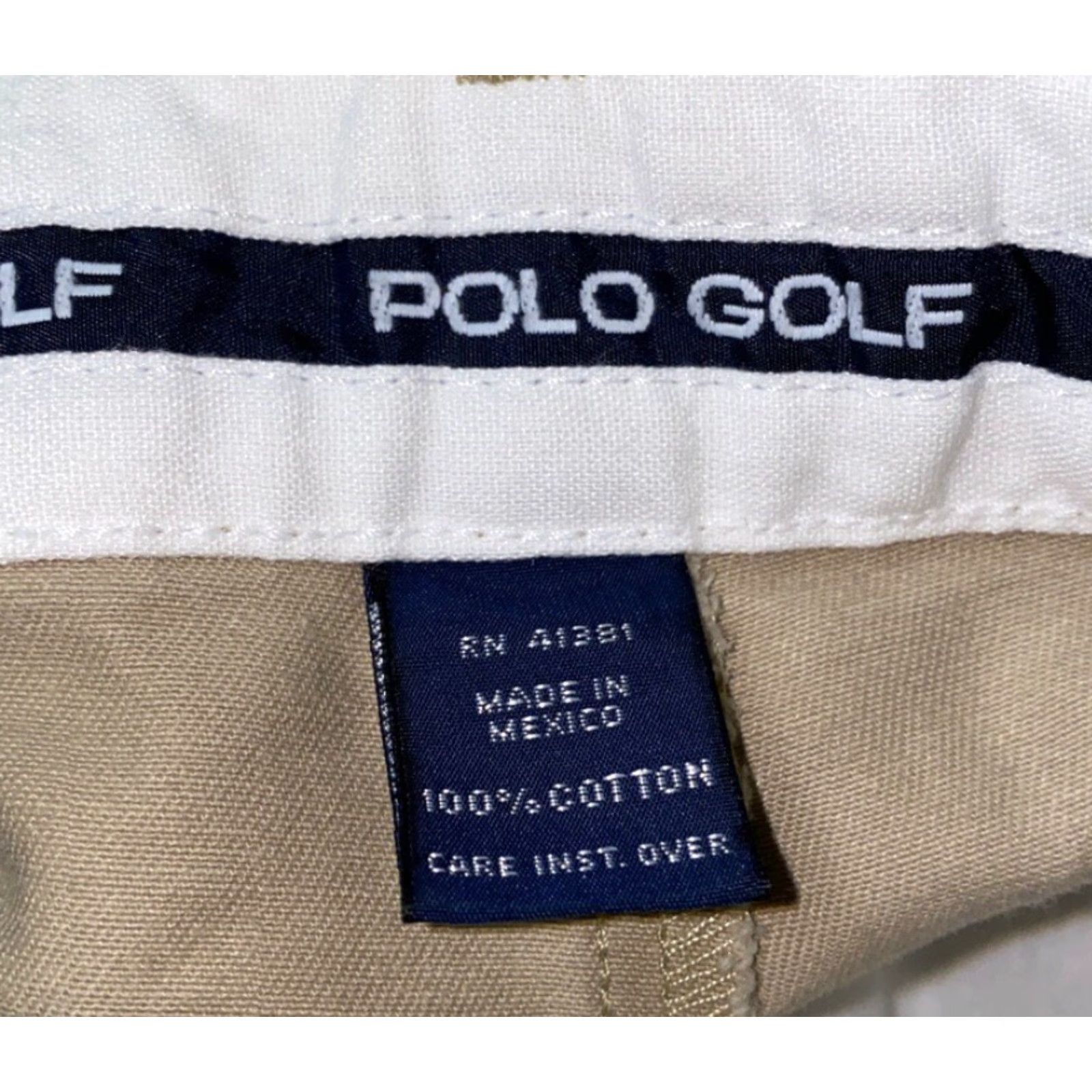 Vintage Polo Golf Mens Shorts Cotton Beige Zip Fly Casual Waist 36 Mens Size US M / EU 48-50 / 2 - 6 Thumbnail