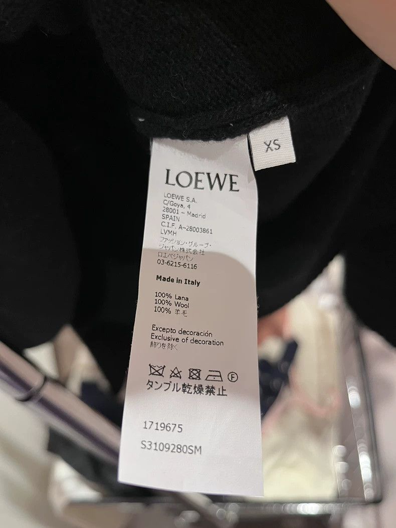 Loewe LOEWE Black sweater with long sleeves Size XS / US 0-2 / IT 36-38 - 3 Thumbnail