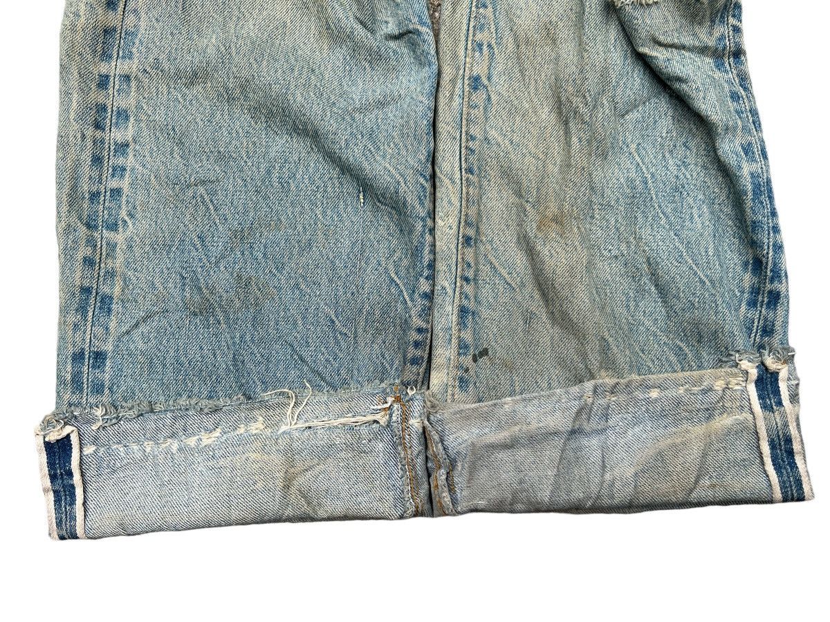 Levi's Vintage Clothing Vintage 80s Levi’s 501 Selvedge Distressed Denim Jeans 32x31 Size US 32 / EU 48 - 5 Thumbnail