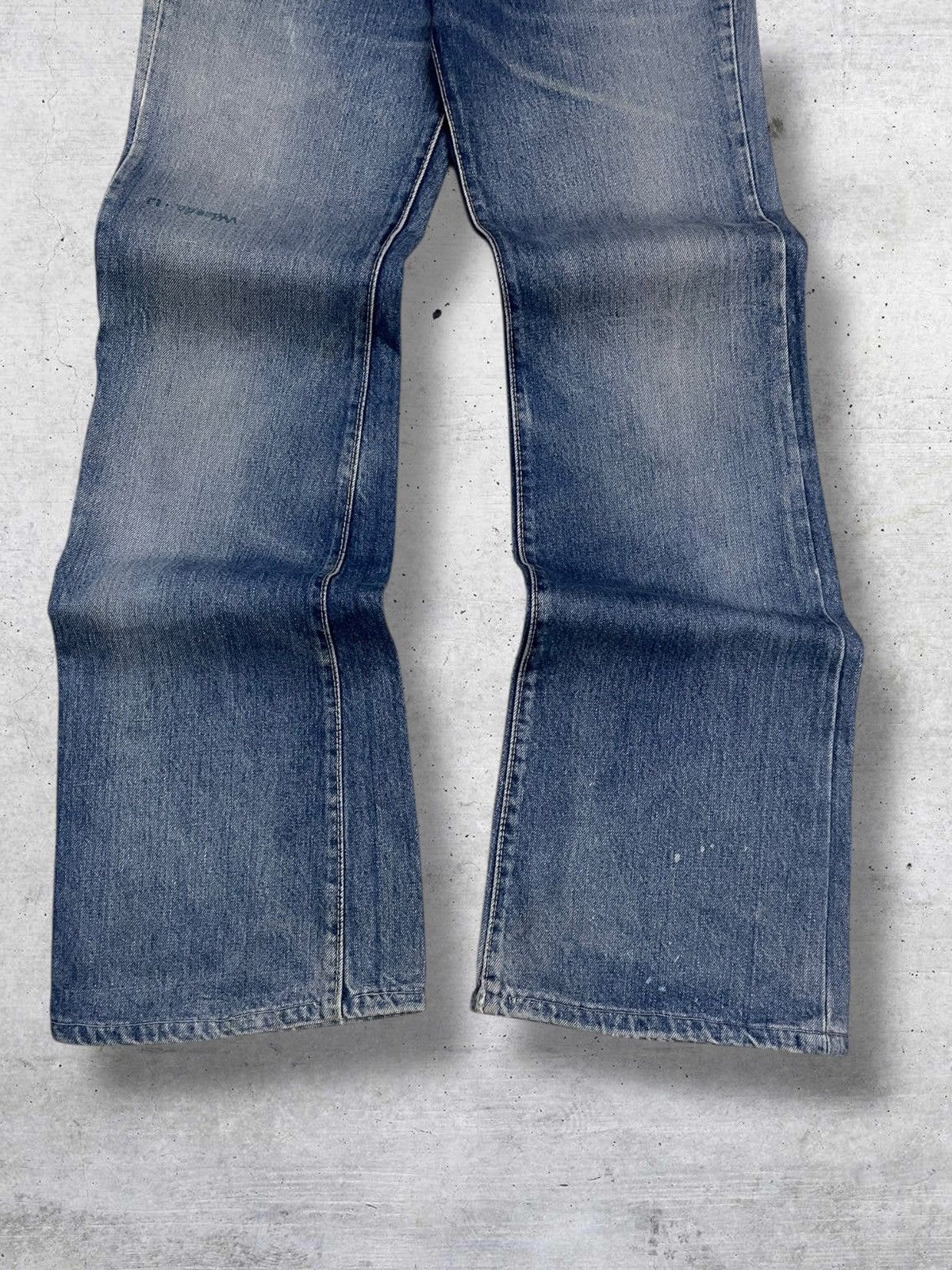 Big John VINTAGE 80S BIG JOHN DESIGNER FLARED CUT DISTRESSED DENIM Size US 28 / EU 44 - 3 Thumbnail