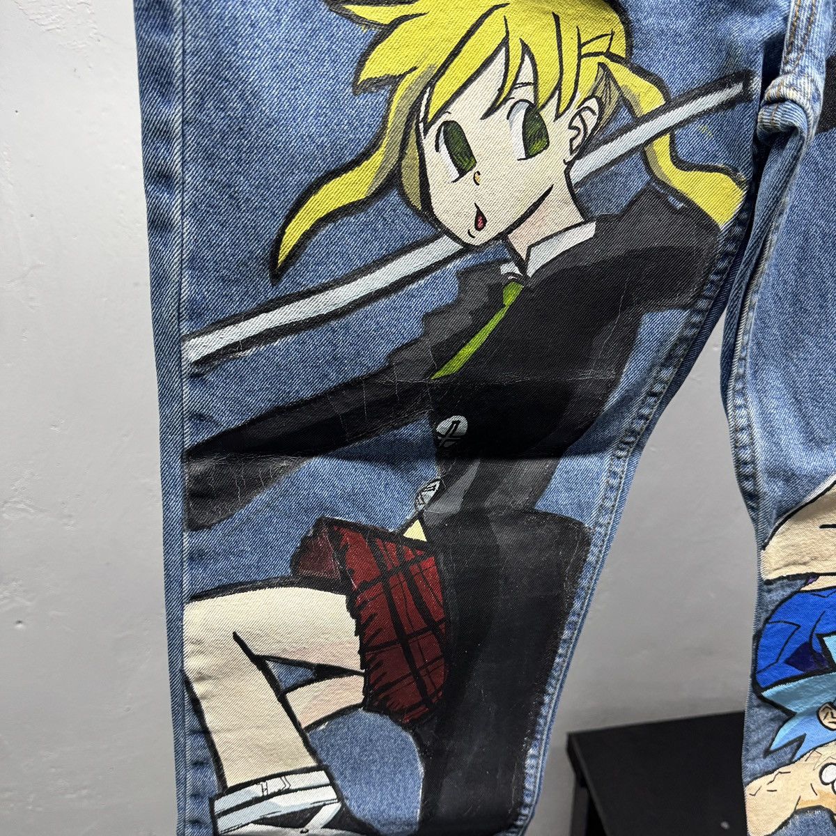 Anime Soul Eater Anime Painted Jeans Size US 38 / EU 54 - 6 Thumbnail