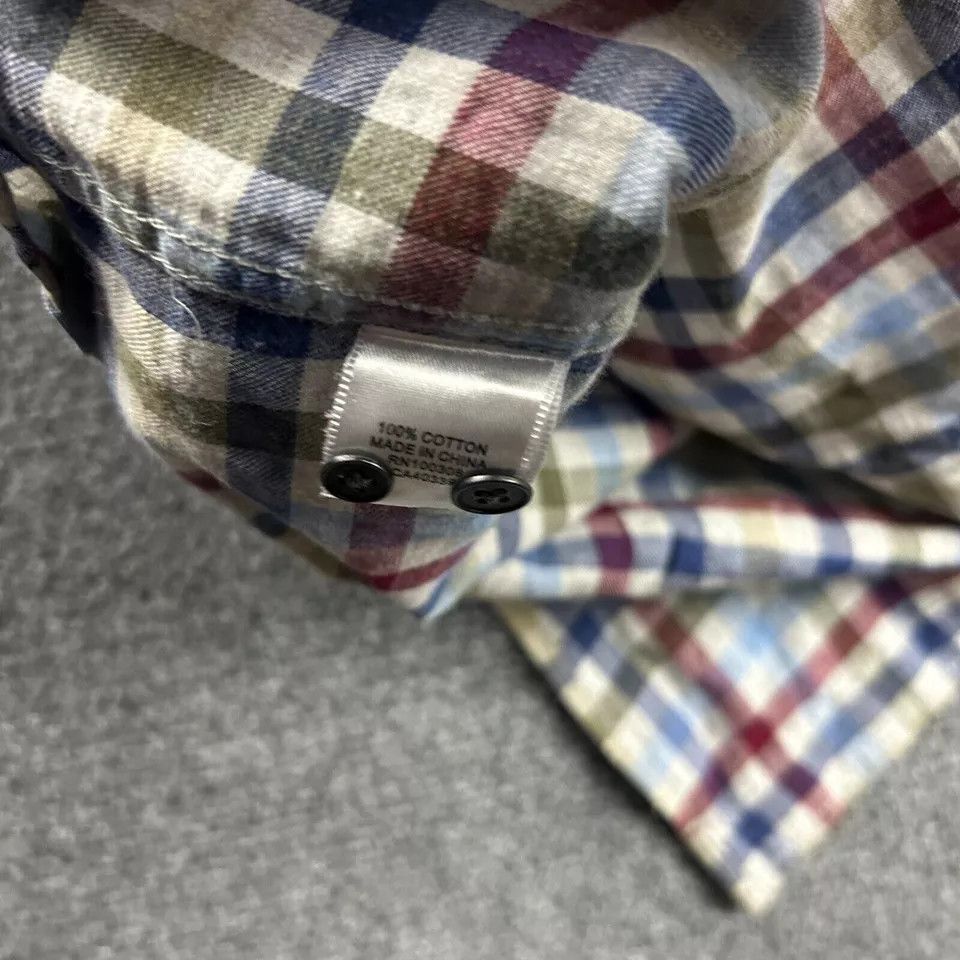 Peter Millar Peter Millar Shirt Mens Large Button Down Pocket Plaid Size US L / EU 52-54 / 3 - 8 Thumbnail