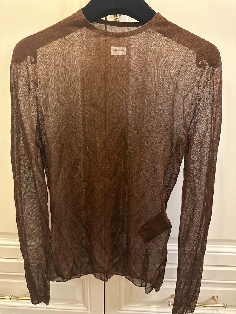 Saint Laurent Paris Saint Laurent Long Sleeve Top in New Condition Size US M / EU 48-50 / 2 - 1 Thumbnail