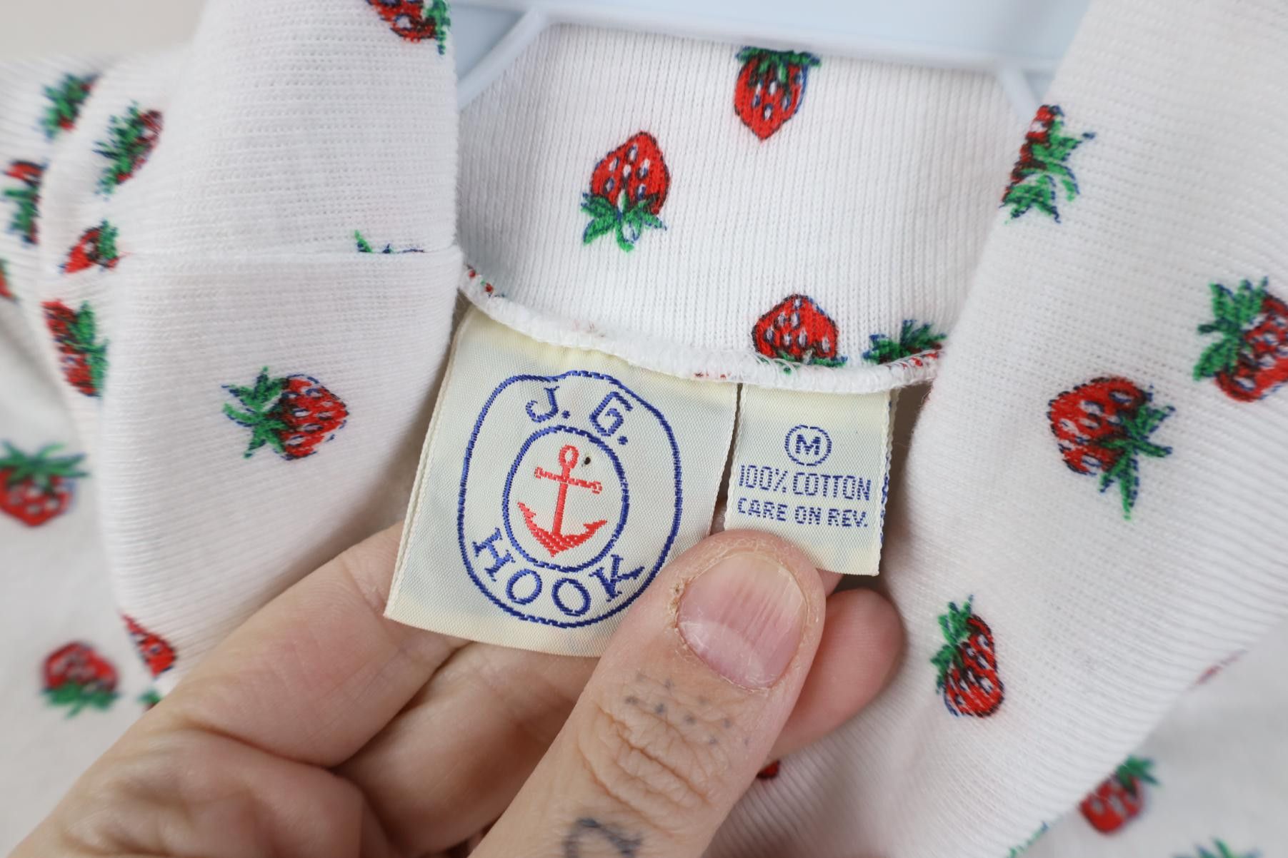 Vintage Vintage 90s Strawberry All Over Print Turtleneck T-Shirt Size M / US 6-8 / IT 42-44 - 6 Thumbnail