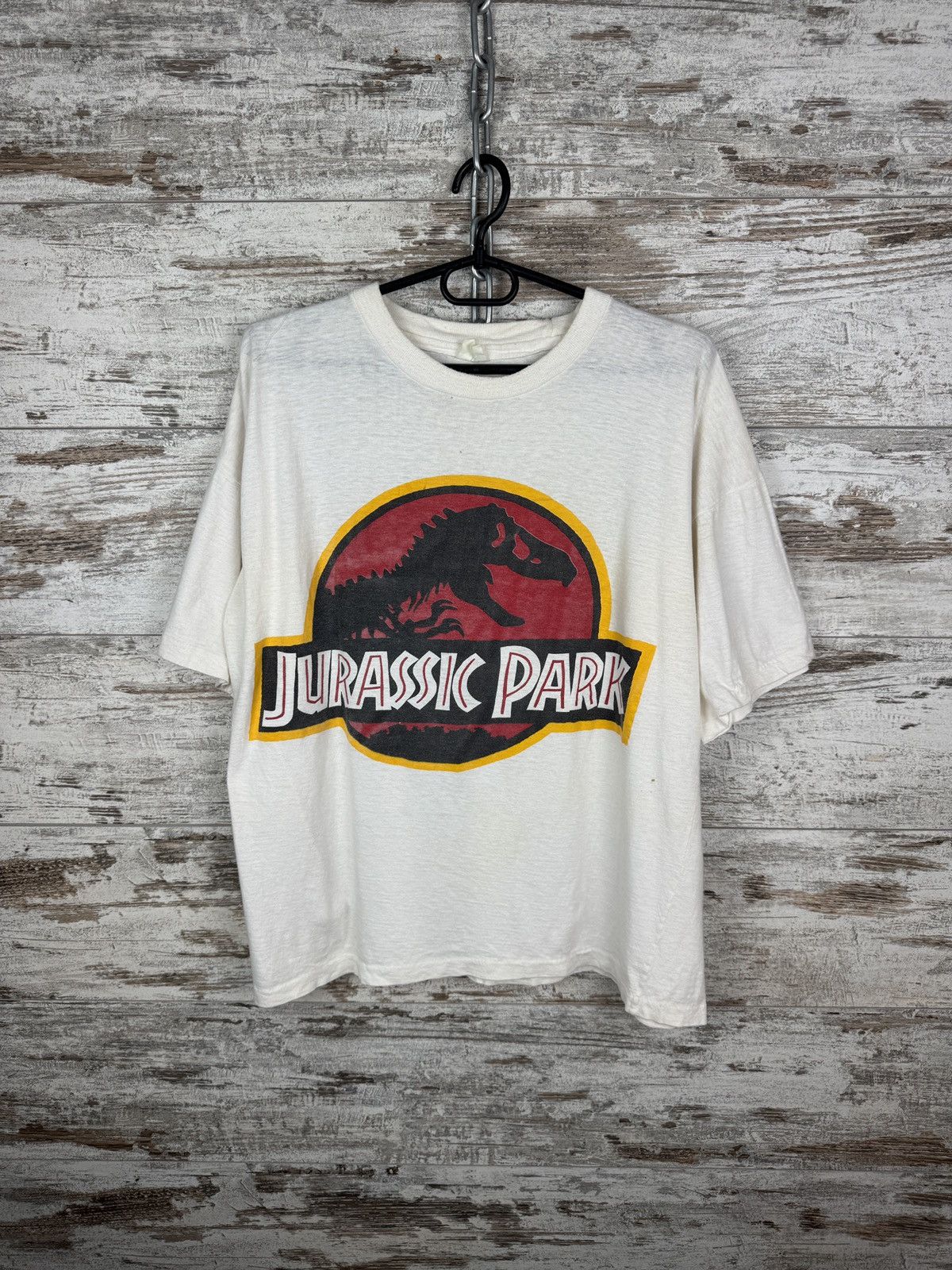 Vintage Jurassic Park 90’s Single Stitch T-shirt Tee Screen Stars Size US L / EU 52-54 / 3 - 1 Thumbnail
