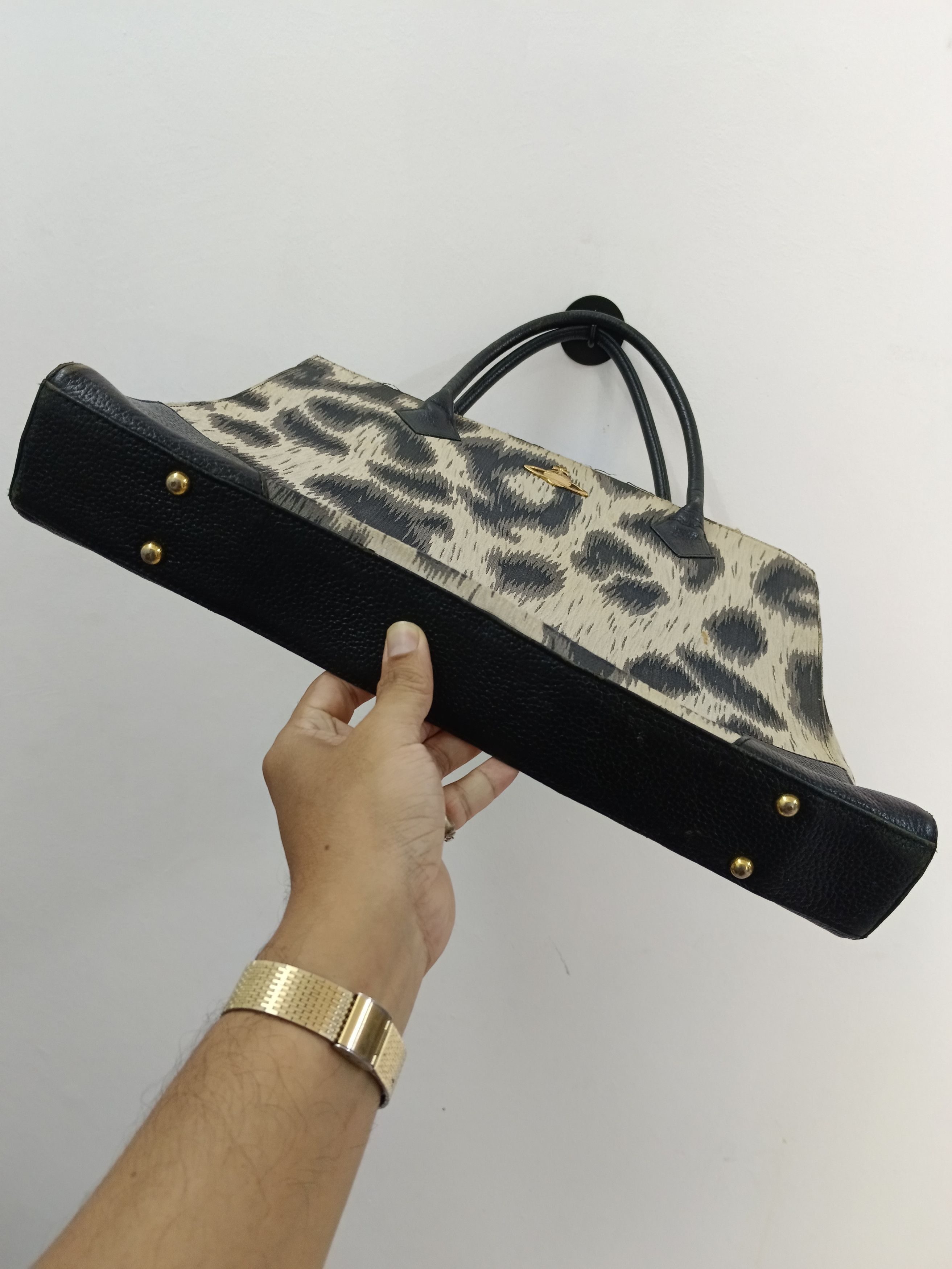 Vivienne Westwood Vivienne Westwood Vintage Leopard Print Orb Tote / Briefcase Size ONE SIZE - 14 Thumbnail