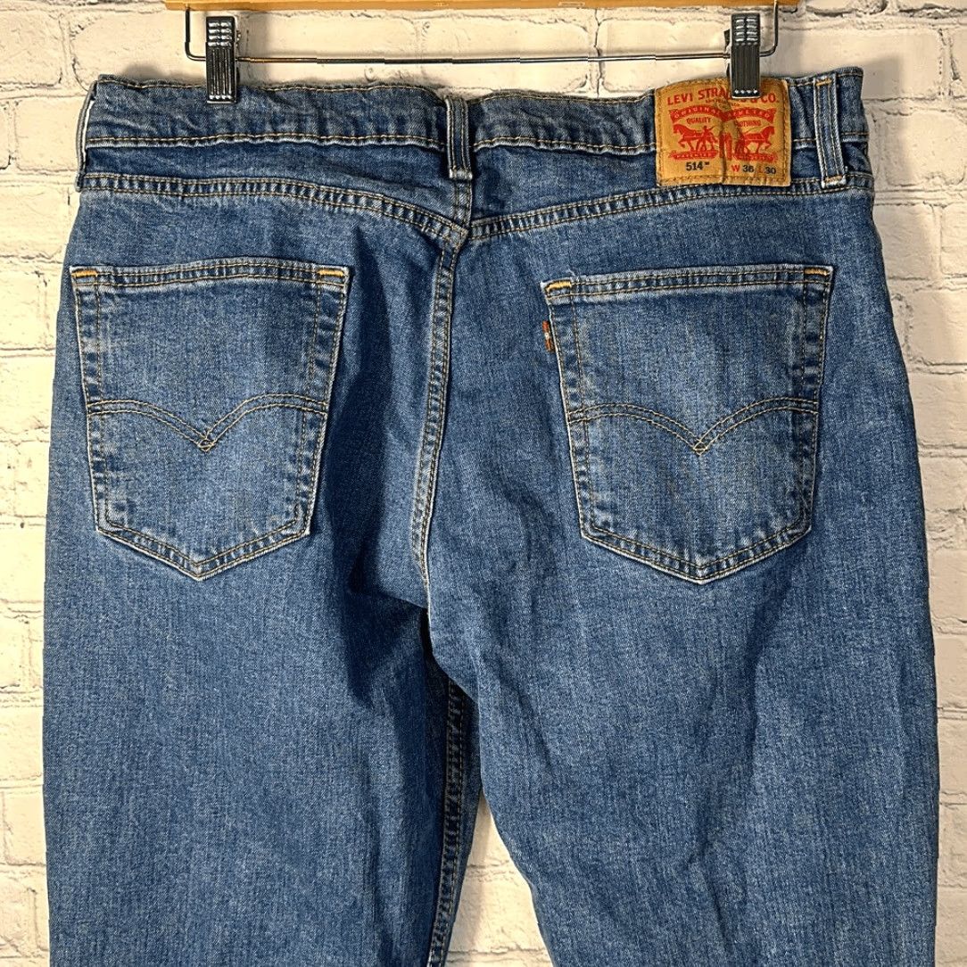 Levi's Levi’s 514 Jeans Mens Straight Denim 100% Cotton W36 L30 Blue Straight Mens - 514 Jeans - Levi’s - Regular Size 36 30 Slim Fit? Size US 36 / EU 52 - 5 Thumbnail