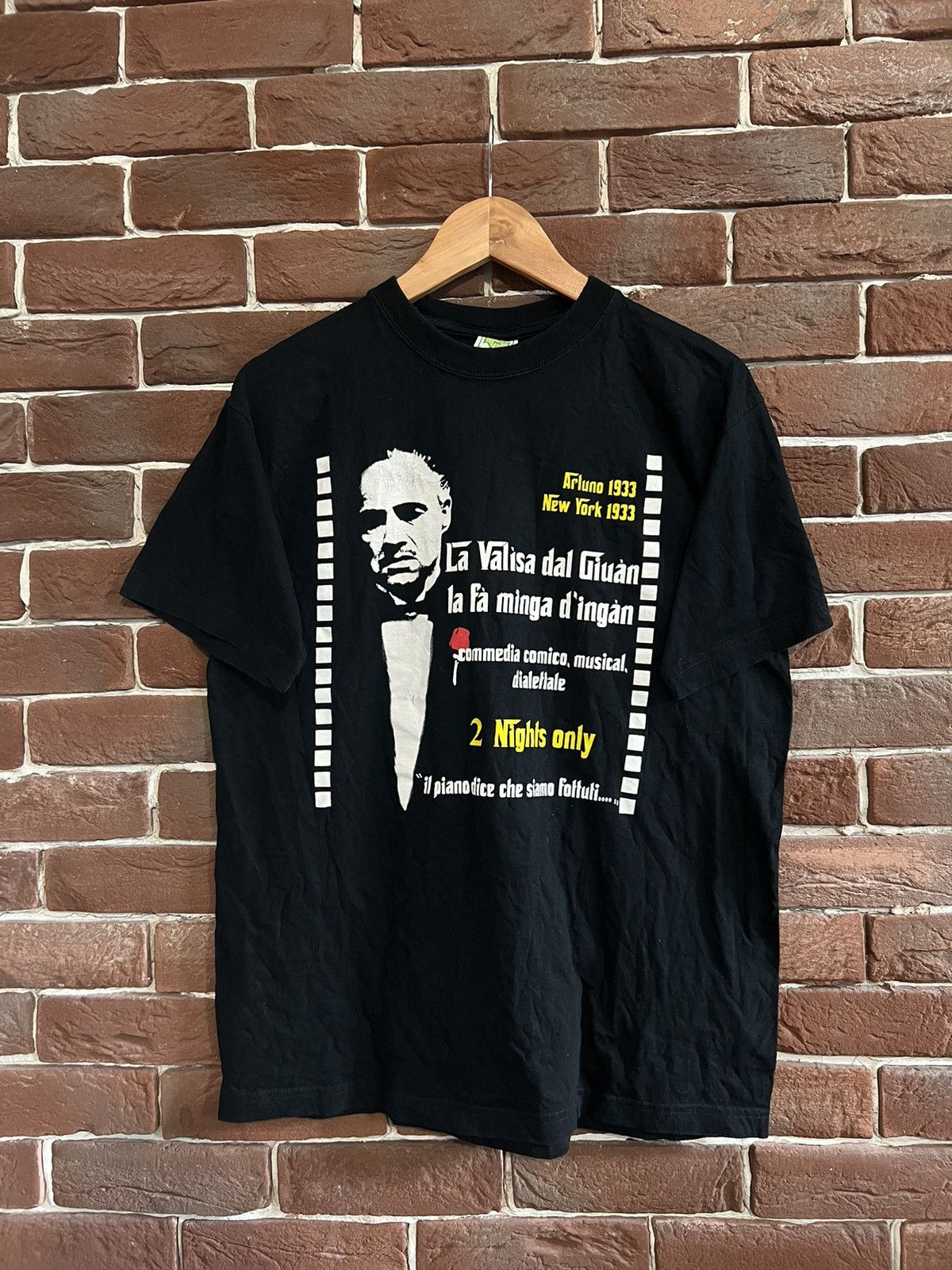 Vintage Vintage 90s God Father Art Movie Tee Hype Rare OG Grail M Size US M / EU 48-50 / 2 - 1 Thumbnail