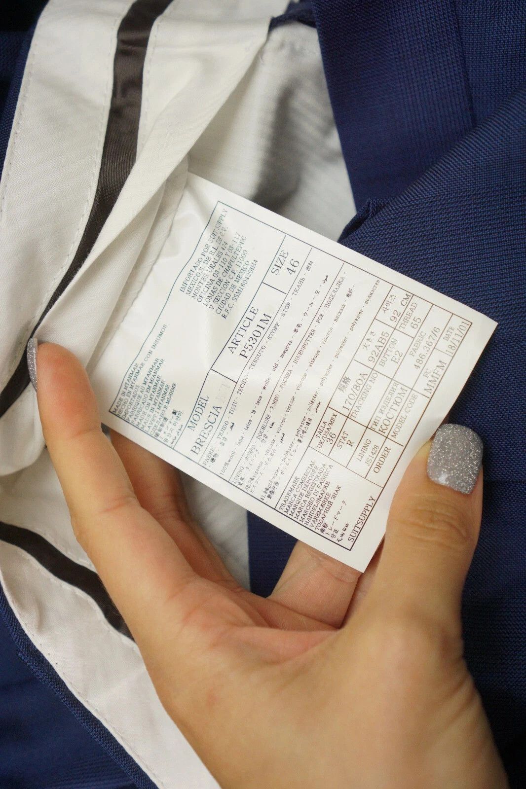 Suitsupply Men Suitsupply Suit Lazio Single Perennial Wool Blue US34 Size 34R - 10 Thumbnail