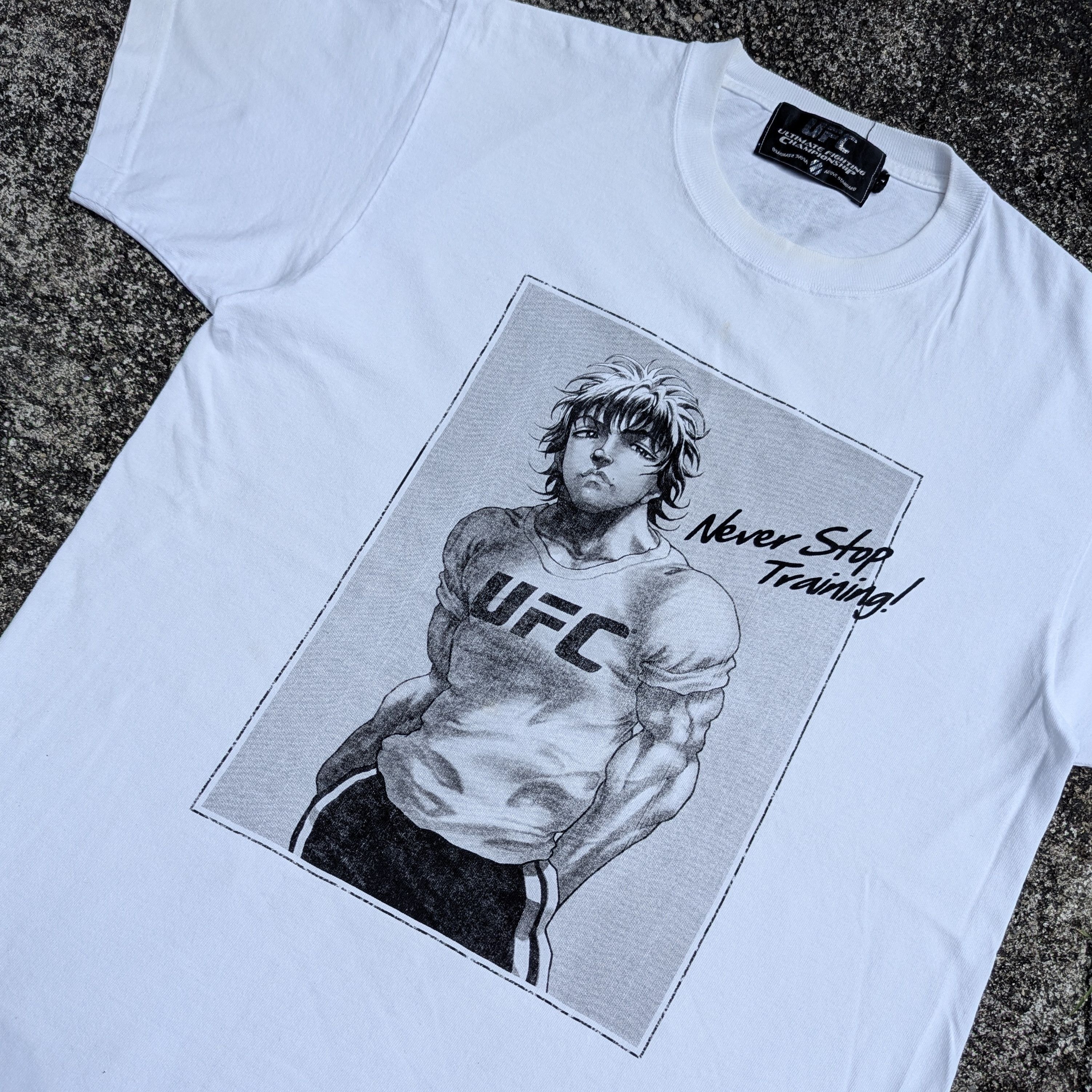 Anime BAKI THE GRAPPLER X UFC ANIME MANGA MOVIE TEE Size US M / EU 48-50 / 2 - 2 Thumbnail