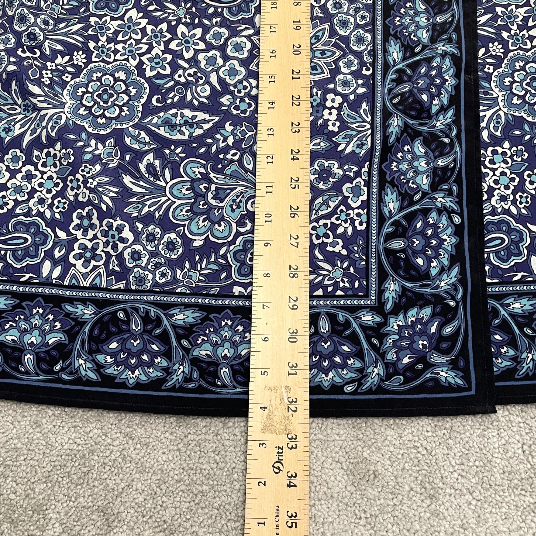 Vintage Sag Harbor Maxi Long Skirt Womens 14 Multi Paisley Floral Casual Summer 38x32 Size 36" / US 14 / IT 50 - 6 Thumbnail