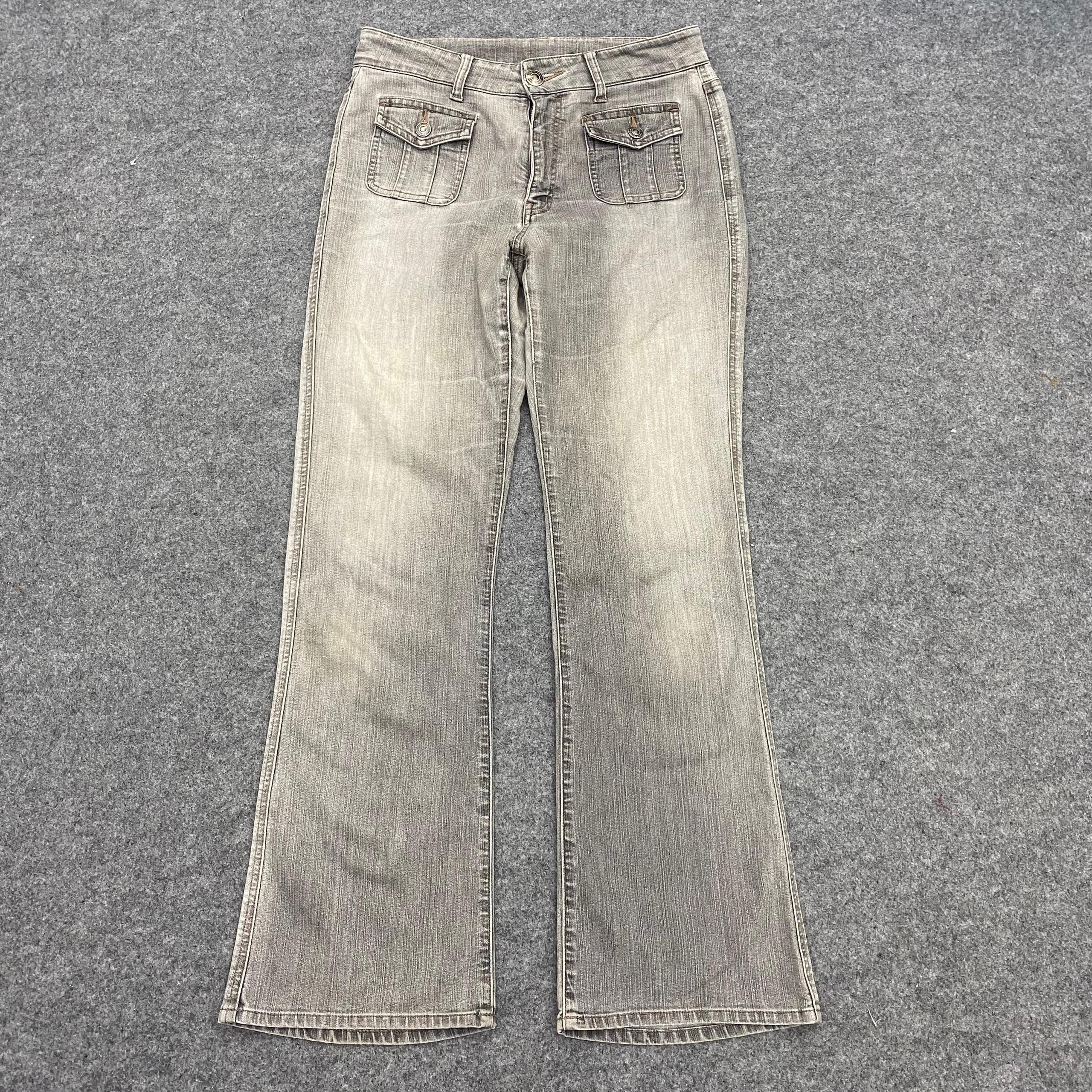 Japanese Brand 💥Flare💥Vintage Japanese Brand Distressed Denim Size 30" / US 8 / IT 44 - 1 Thumbnail