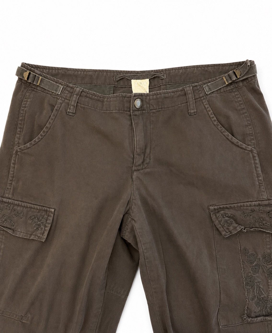 Other Da-Nang Embroidered Cargo Pants | Y2K Military Boho Style Size 28" / US 6 / IT 42 - 6 Thumbnail