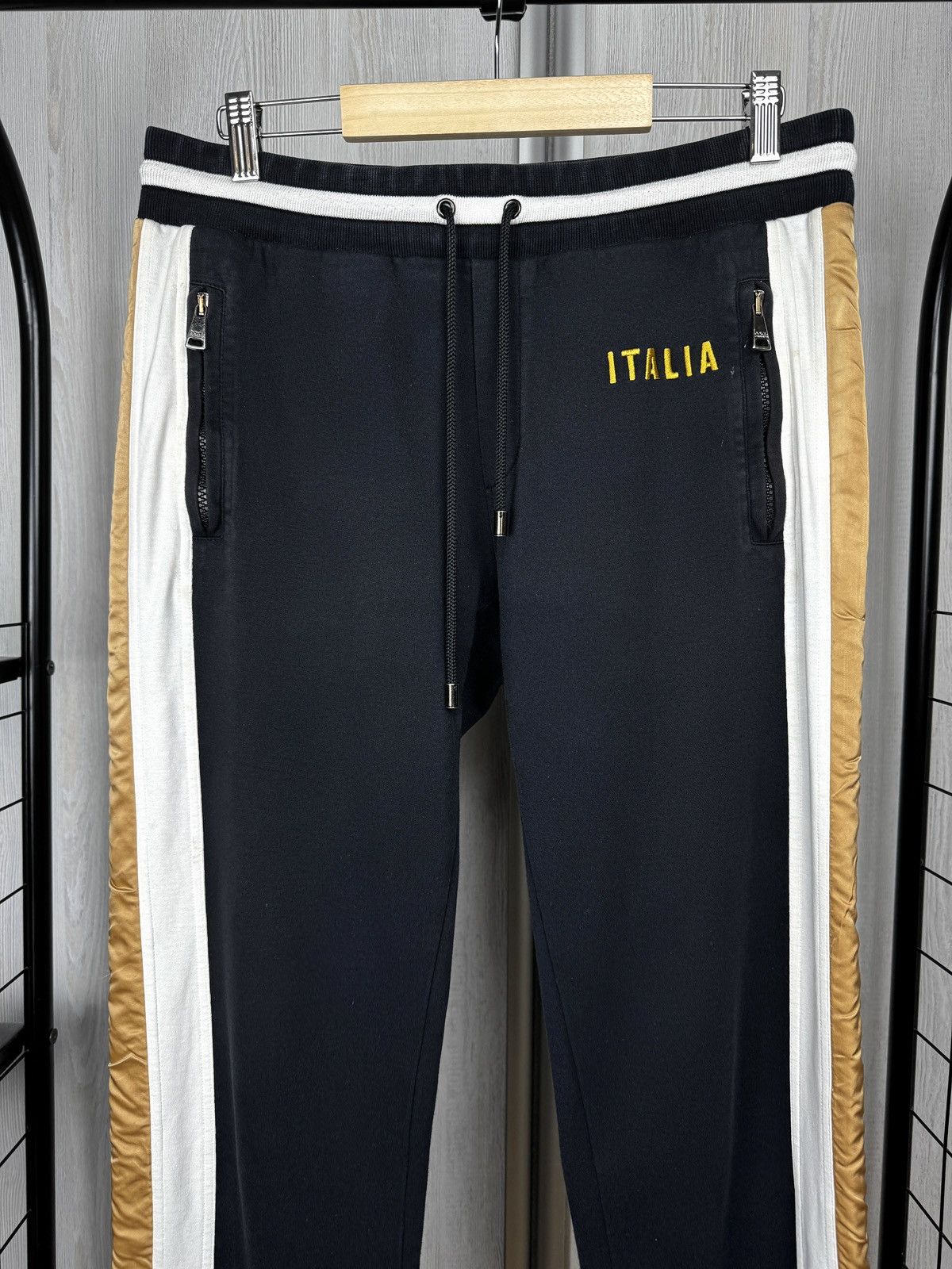 Dolce & Gabbana Dolce & Gabbana Italia Black White Stripes Sweat Track pants Size US 32 / EU 48 - 3 Thumbnail