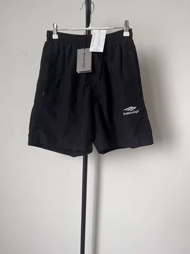 Balenciaga size XS Solid Logo printed elasticated waist sh
