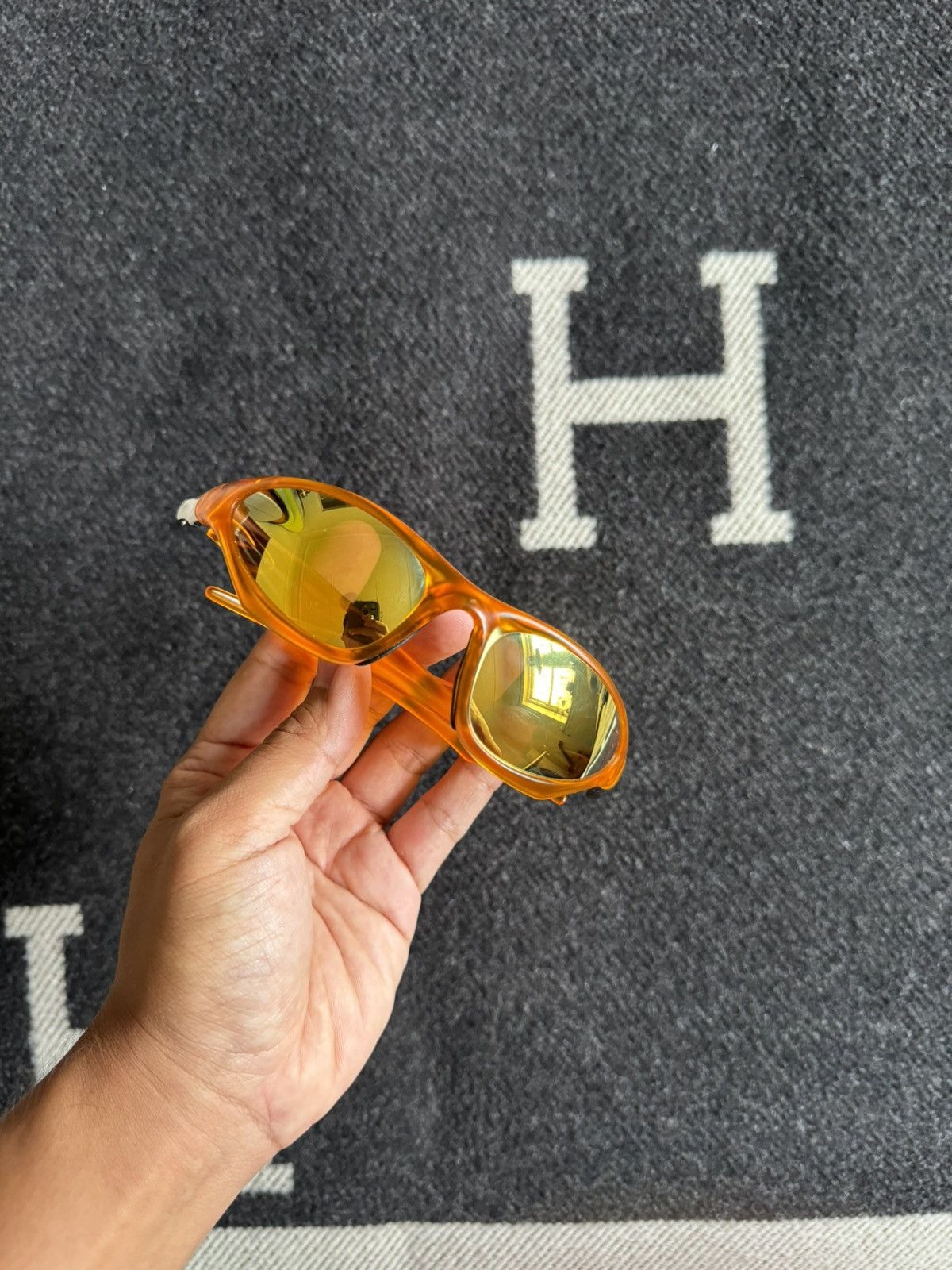 image of Oakley Scar - Butterscotch/24K Gold Iridium Lenses in Orange, Men's
