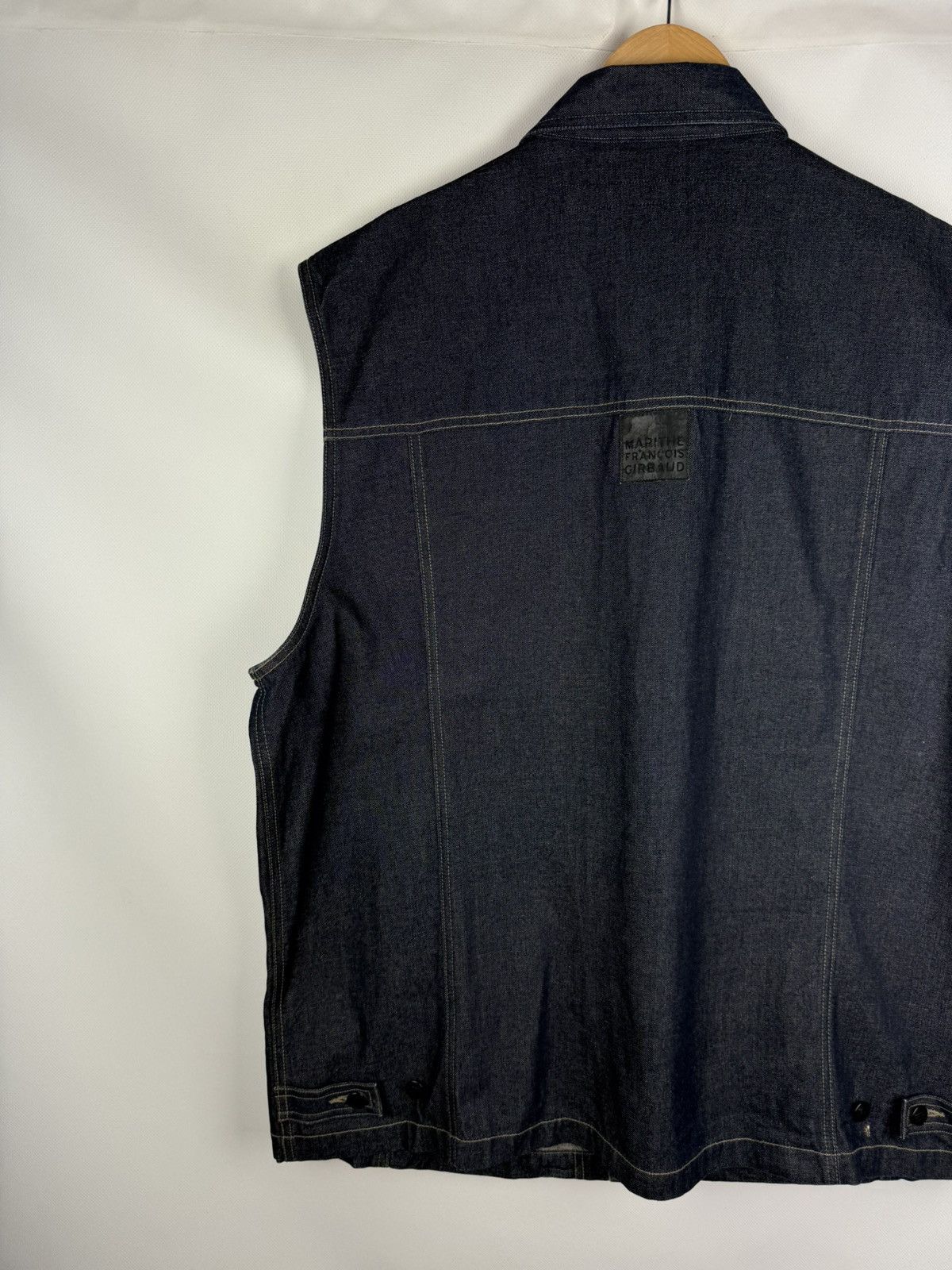 Marithe + Francois Girbaud × Vintage Marithe Francois Girbaud VTG Denim Trucker Vest Jacket Size US XXL / EU 58 / 5 - 12 Thumbnail
