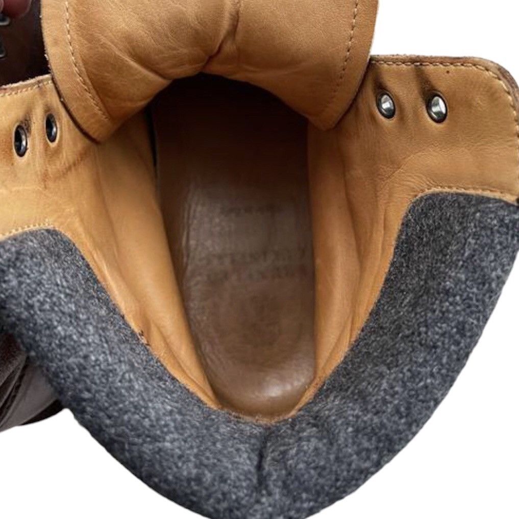 Brunello Cucinelli 🧿calfskin leather lace up boots brown Size US 9.5 / EU 42-43 - 5 Thumbnail