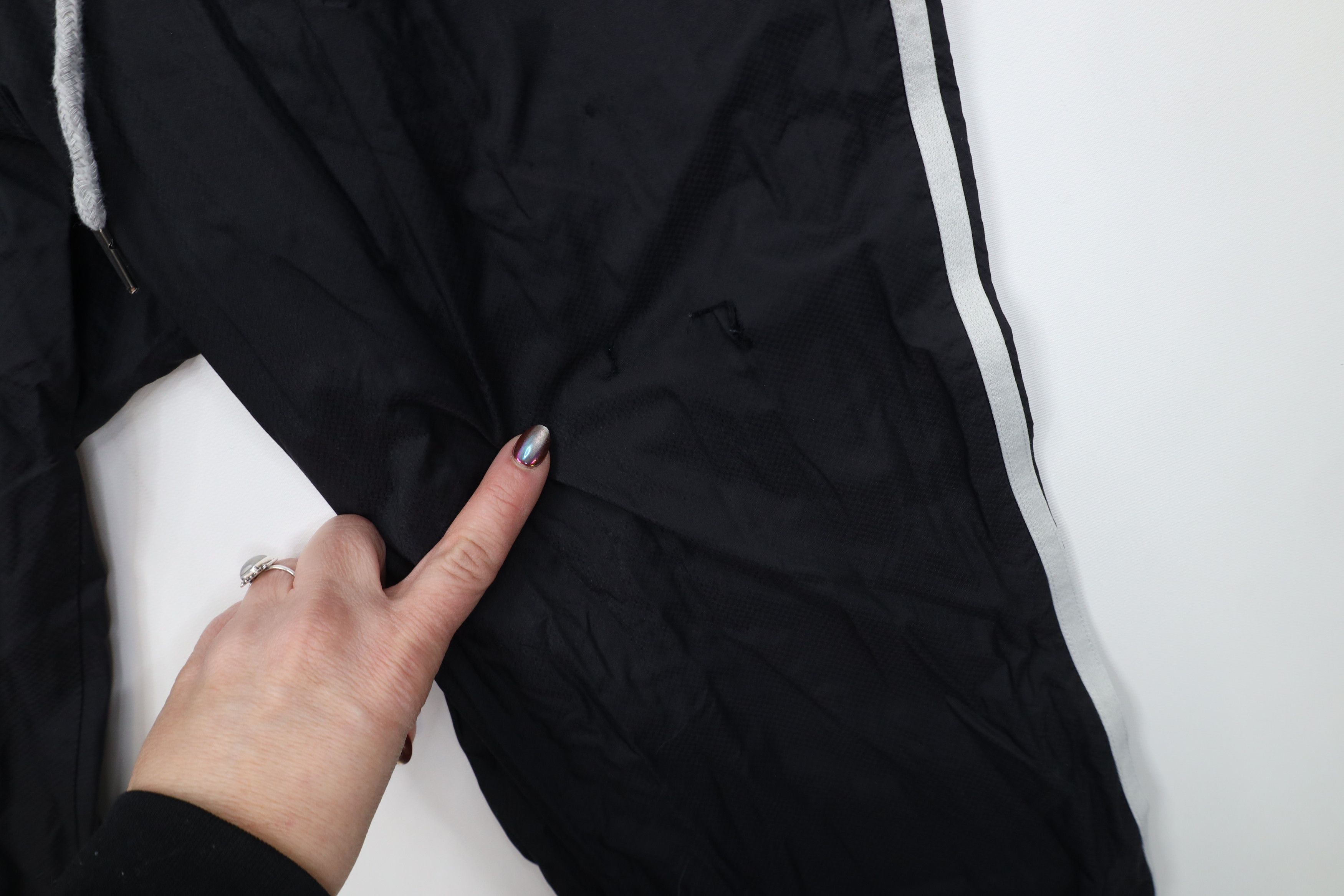Adidas Vintage Y2K Adidas Distressed Lined Windbreaker Pants Black Size US 34 / EU 50 - 7 Thumbnail