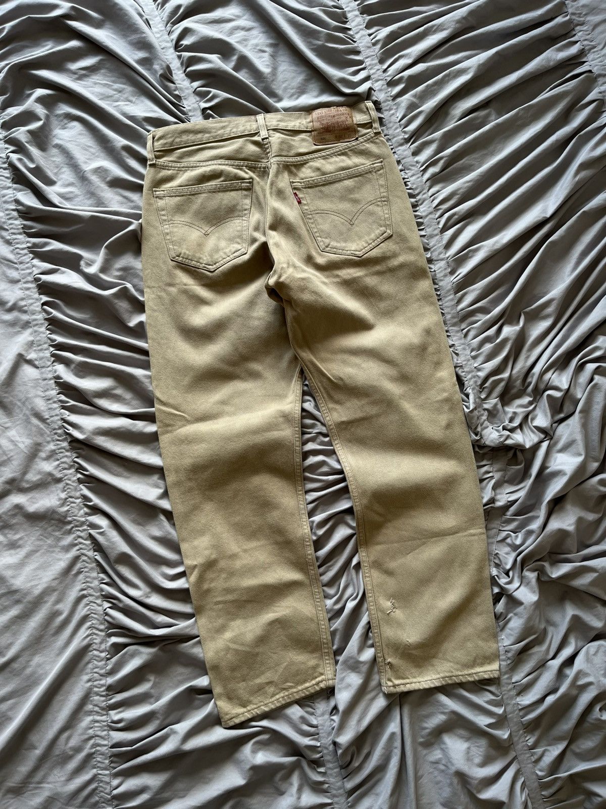Levi's Vintage Clothing Levi’s 501 Vintage Khaki Denim Rare Faded Jeans Archive Size US 32 / EU 48 - 1 Thumbnail
