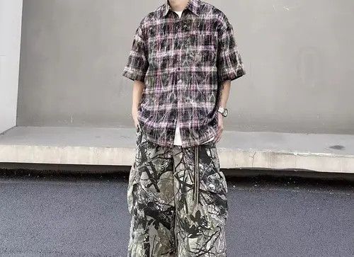 Japanese Brand Vintage High Street Hip Hop Plaid Button Down Shirt Size US L / EU 52-54 / 3 - 2 Thumbnail