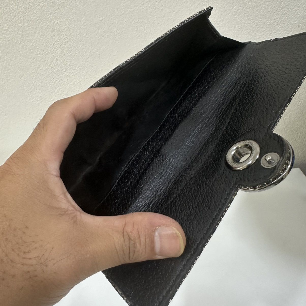 Gucci ‼️LASTDROP‼️AUTHENTIC GUCCI GG CANVAS BLACK LONG WALLET PURSES Size ONE SIZE - 8 Thumbnail