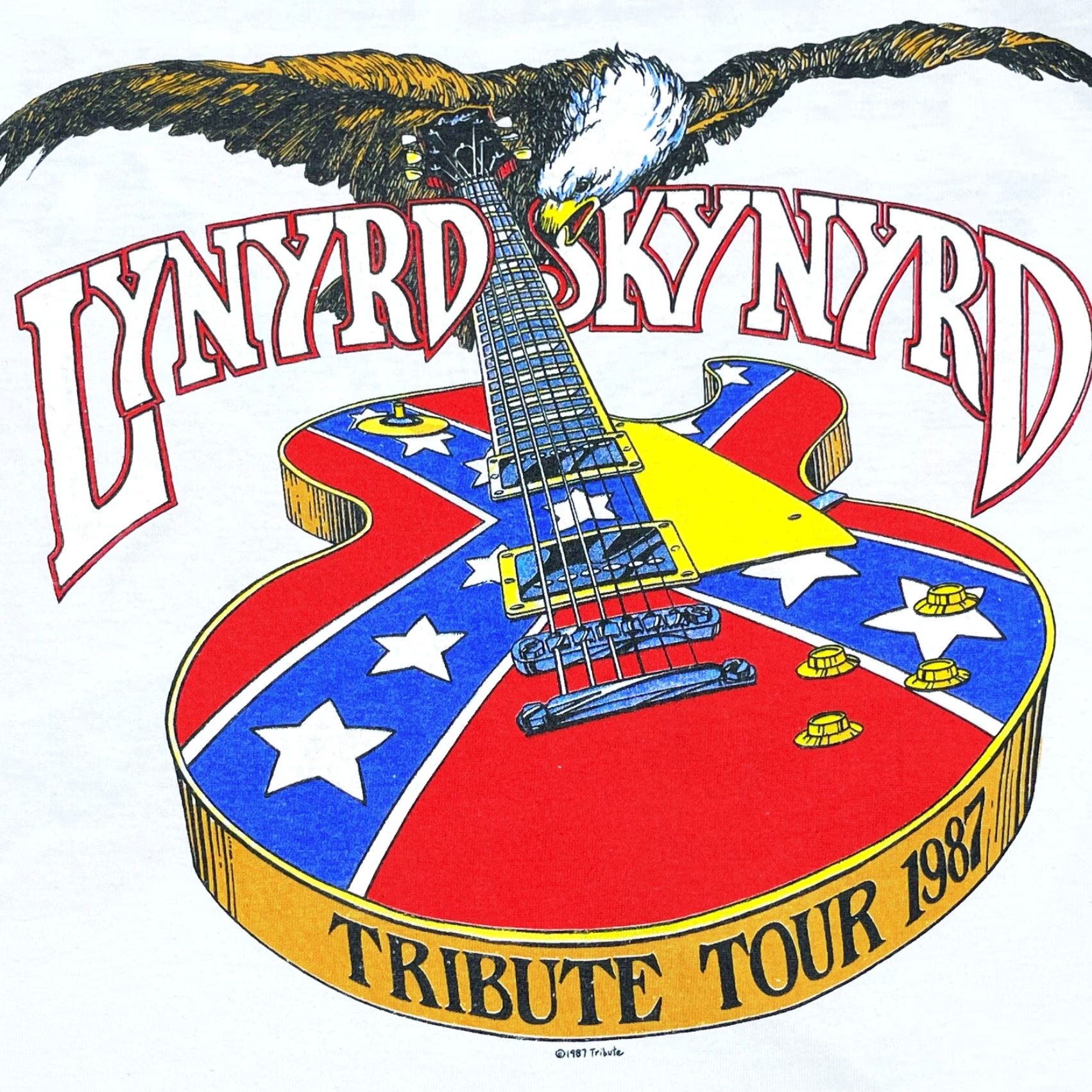 Vintage VINTAGE Lynyrd Skynyrd Tribute Tour 1987 Raglan 3/4 T Shirt Men Large White Shirt Mens Large Size US L / EU 52-54 / 3 - 2 Thumbnail