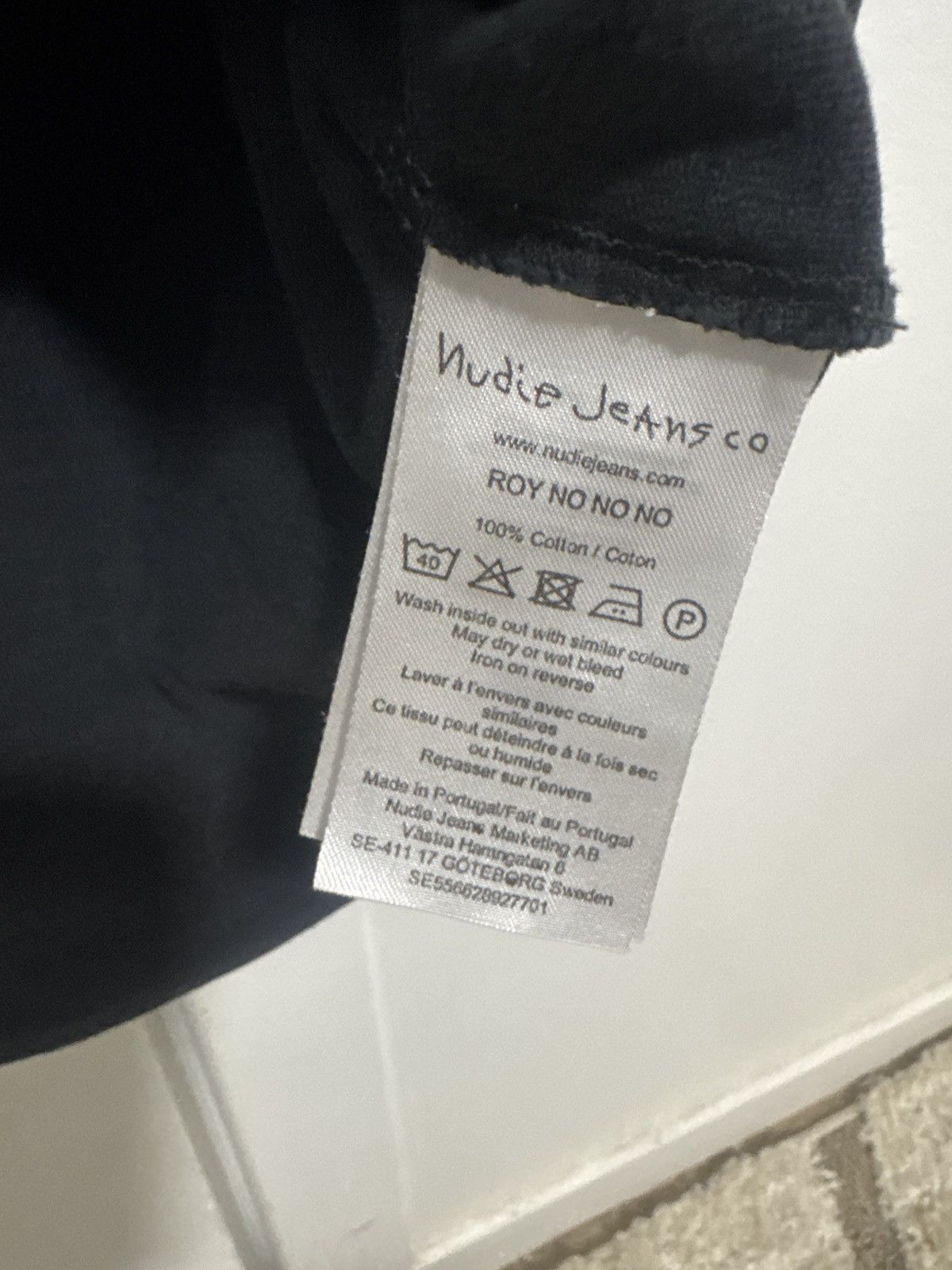 Nudie Jeans Nudie Jeans Black No No No Roy T-Shirt Size US XS / EU 42 / 0 - 3 Thumbnail