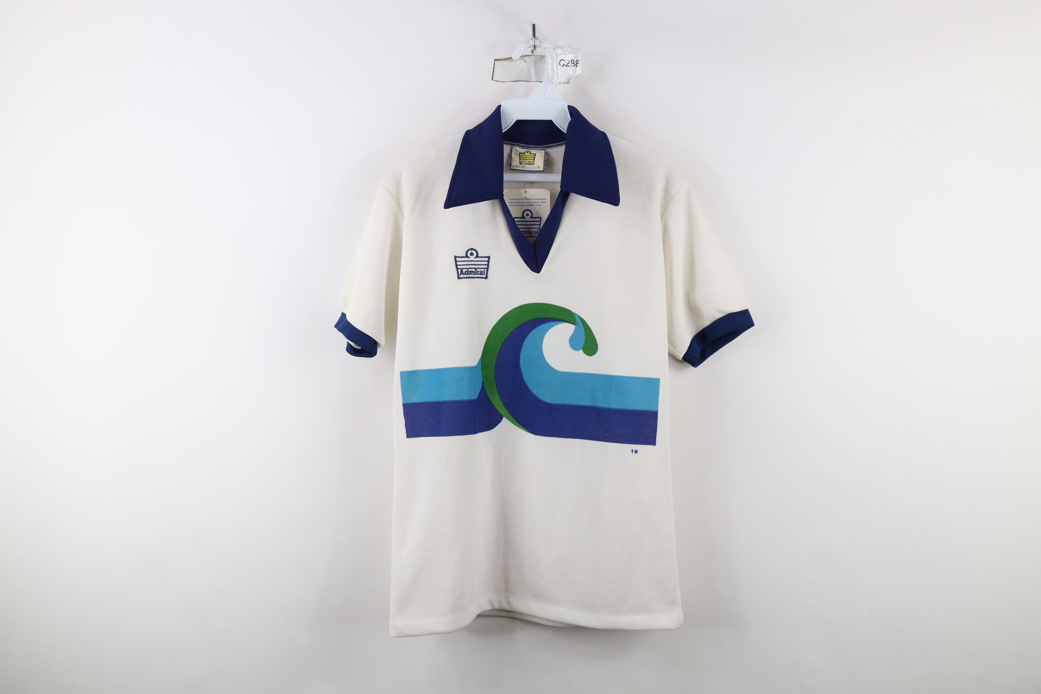 Vintage Deadstock Vintage 70s California Soccer Jersey White USA Size US S / EU 44-46 / 1 - 1 Thumbnail