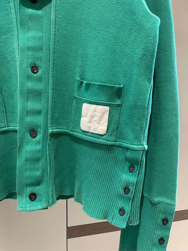 Thom Browne Thom browne Size 2 Bamboo leaf green knitted lapel cardiga Size M / US 6-8 / IT 42-44 - 4 Thumbnail