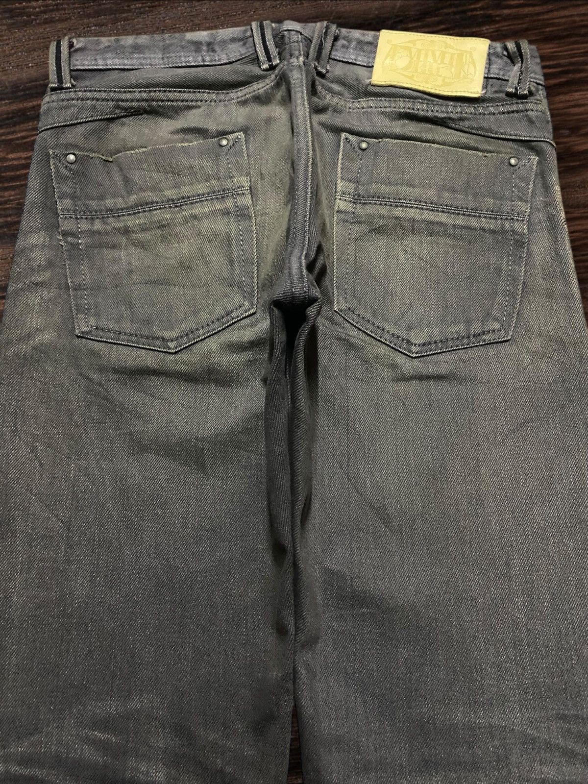 If Six Was Nine Vintage Velvet Blue Grey Faded Loose Jeans Size US 31 - 6 Thumbnail