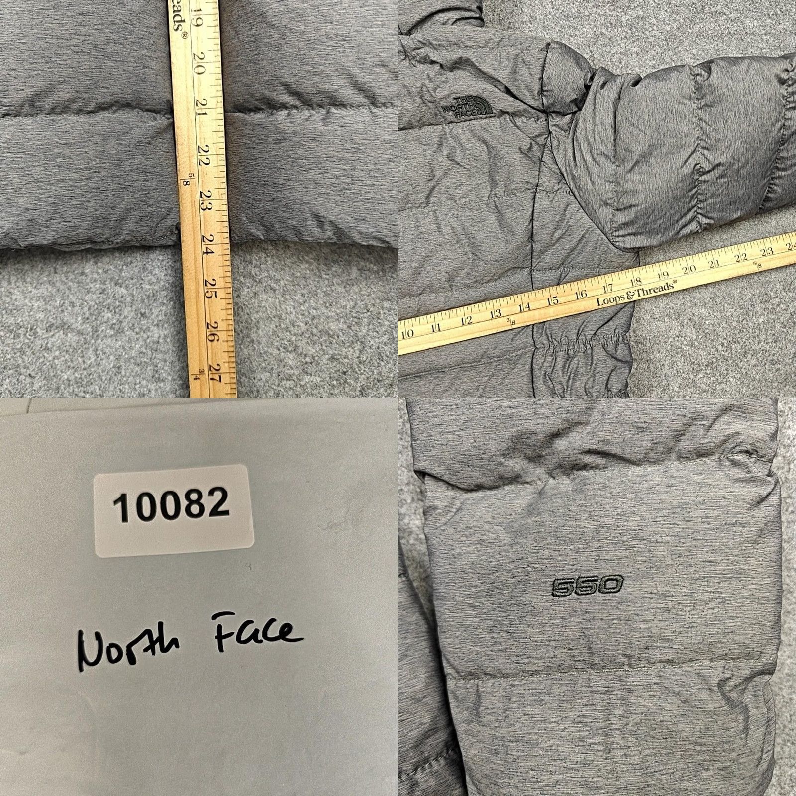 The North Face The North Face Jacket Womens Small Gray Down Puffer Hooded 550 Fill Full Zip Size S / US 4 / IT 40 - 8 Thumbnail