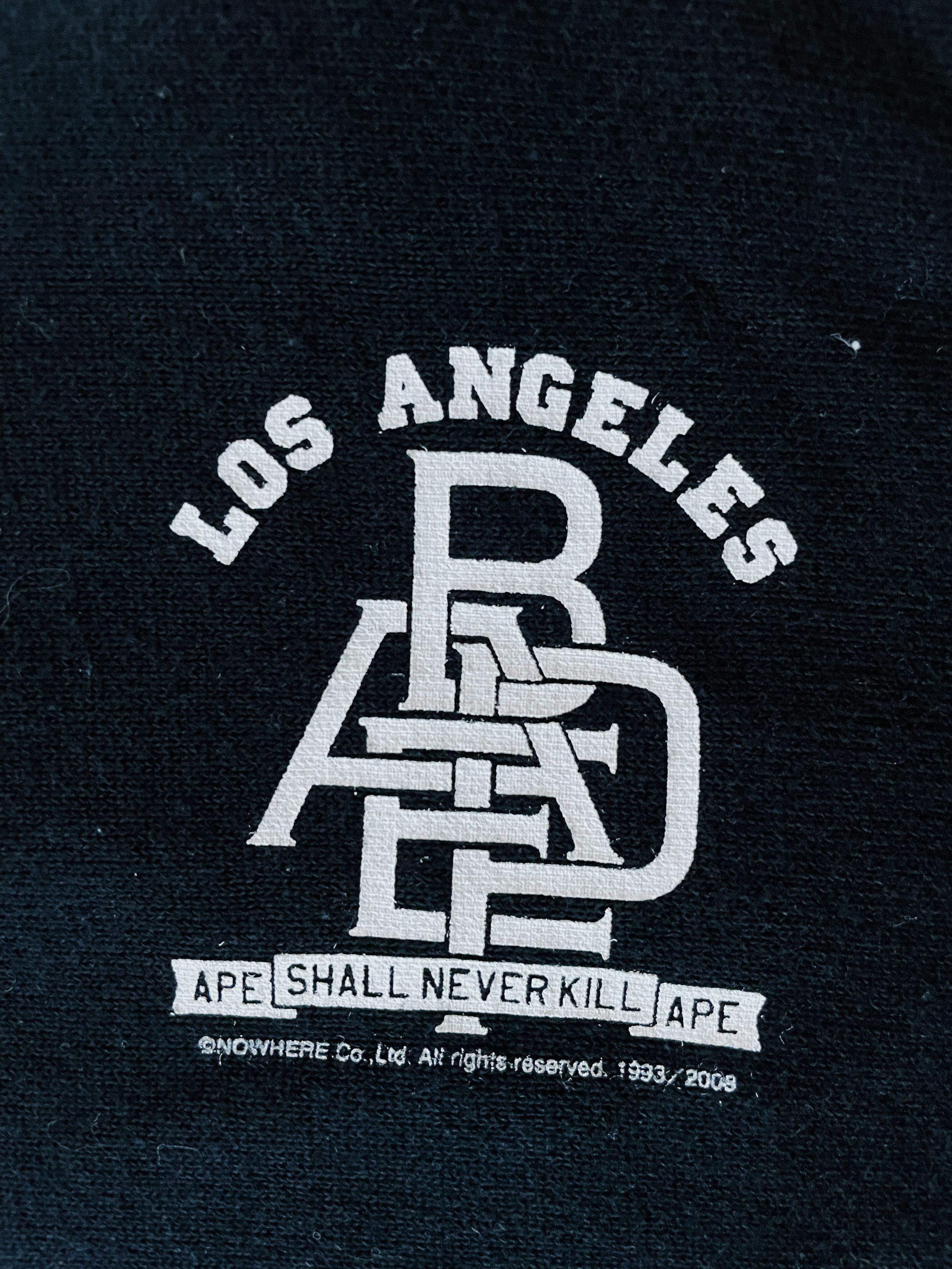 Bape Vintage 2008 Bape LA Limited College Logo Full zip Hoodie Size US XL / EU 56 / 4 - 4 Thumbnail