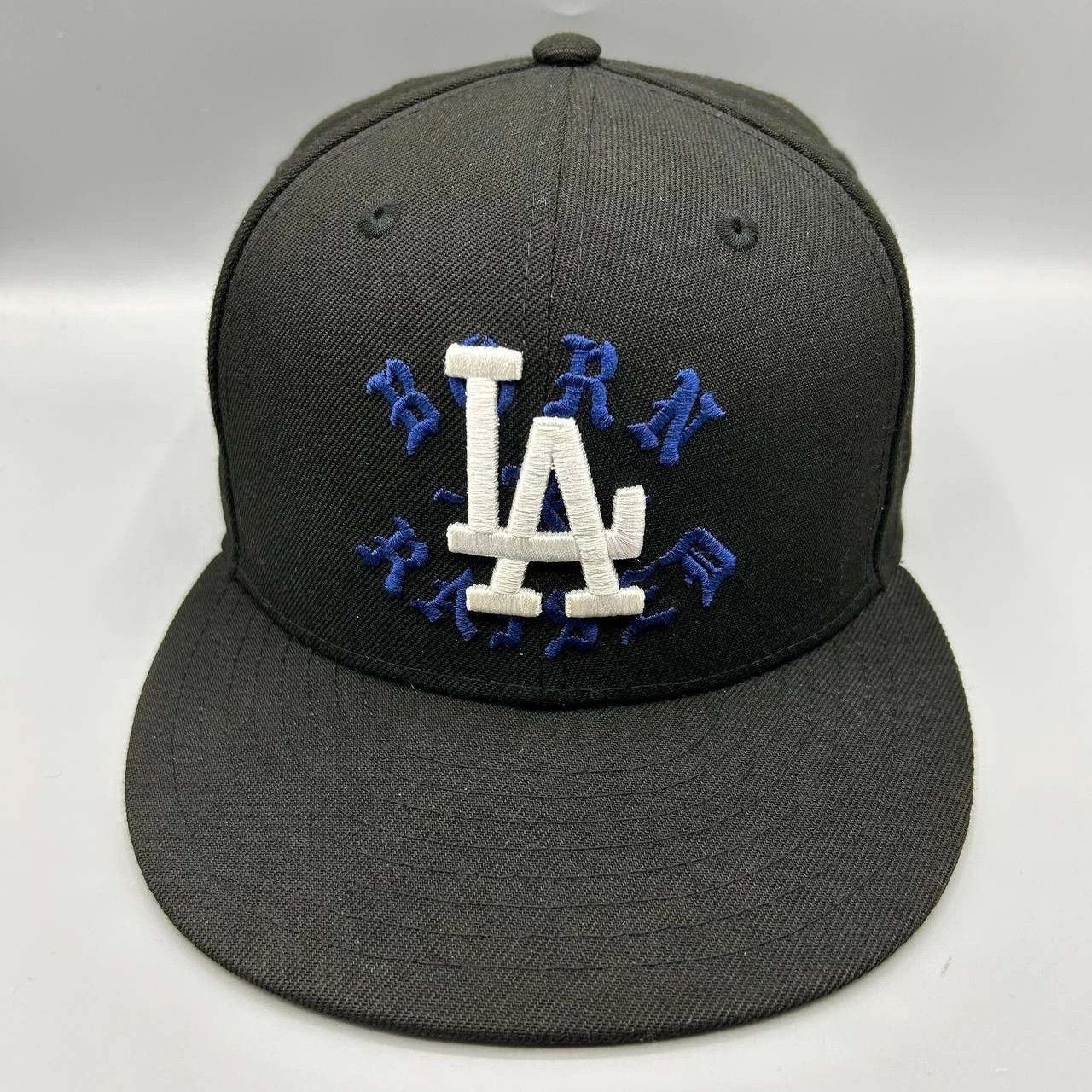 New Era Los Angeles LA Dodgers Hat Men 7 1/8 Black MLB Fitted Cap Size ONE SIZE - 1 Thumbnail